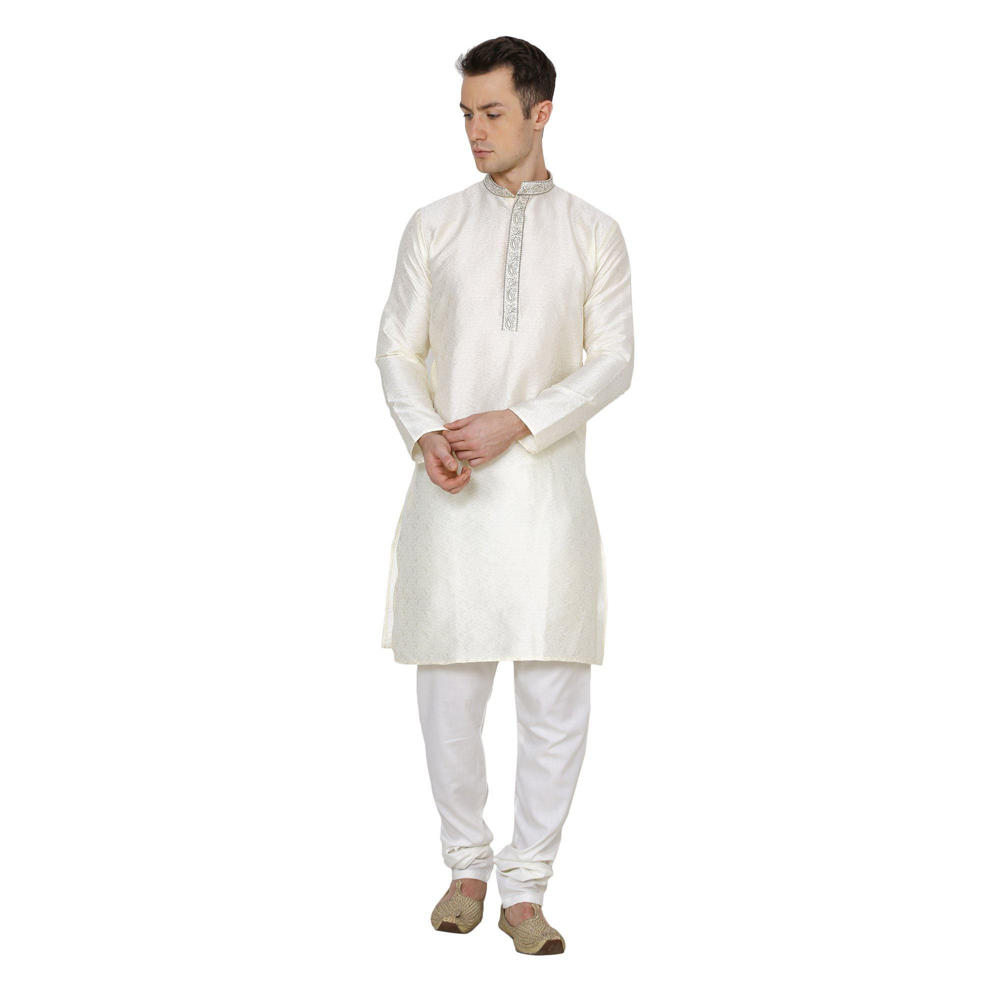 royal kurta Men's Jacquard Silk Kurta Pyjama-picture-55