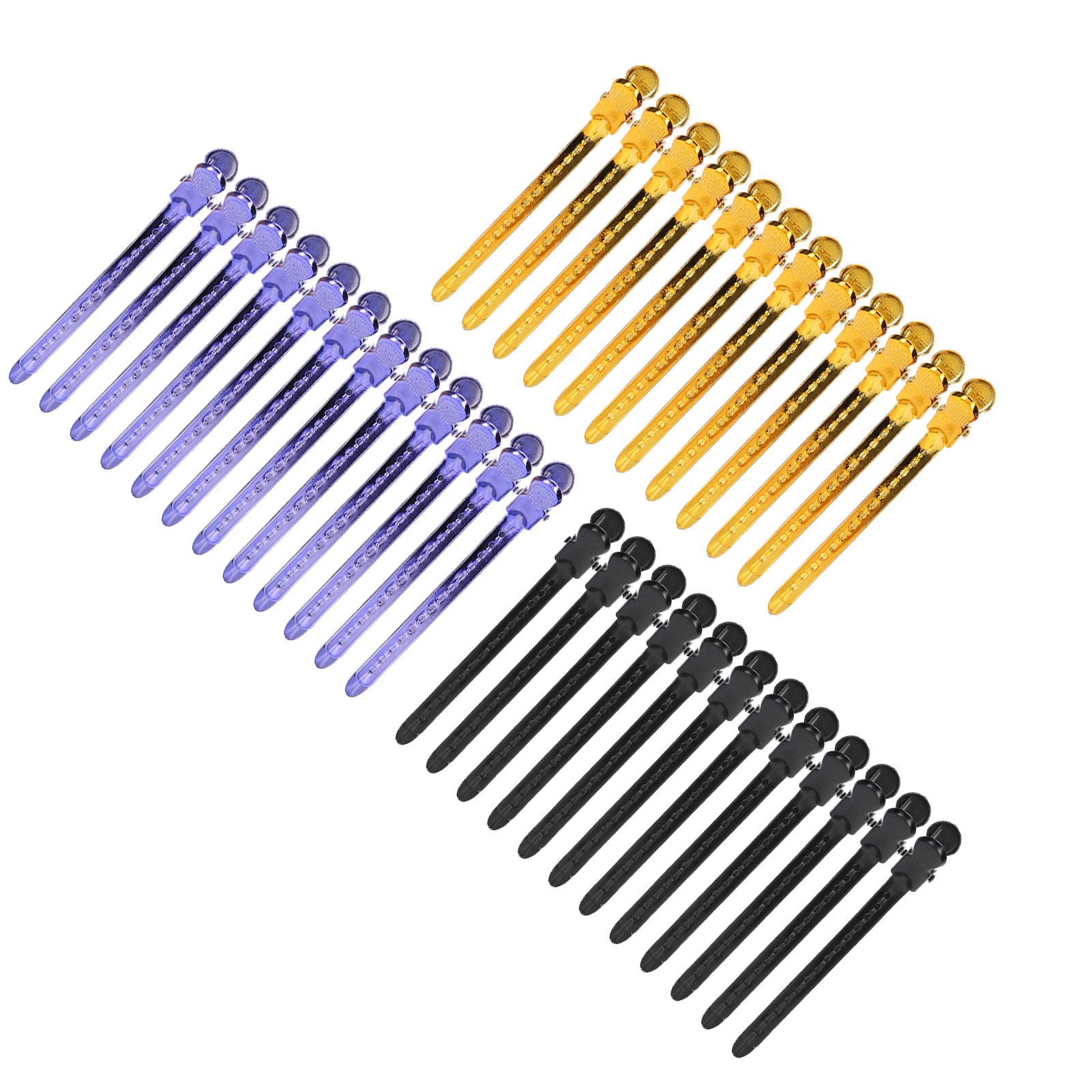 Pinzas para seccionar el Cabello, Pinzas para el Cabello de Pico de Pato, no se oxidan fácilmente, resortes Gruesos, Pinzas para rizos de peluquería para Mujeres para peluquería