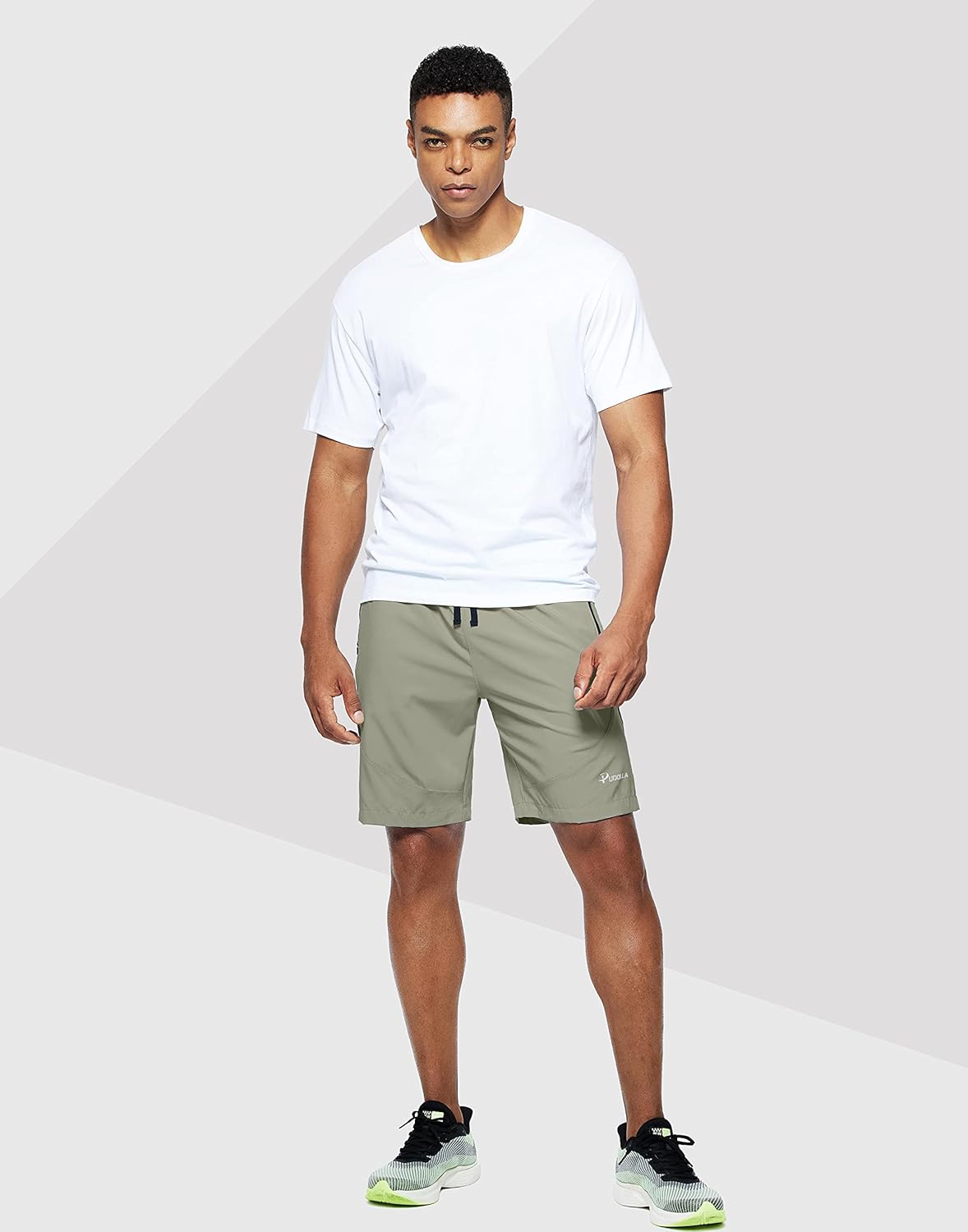 Pudolla Men's Workout Running Shorts 7"/5"/9" Lightweight Gym Athletic Shorts for Men with Zipper Pockets - Image 3