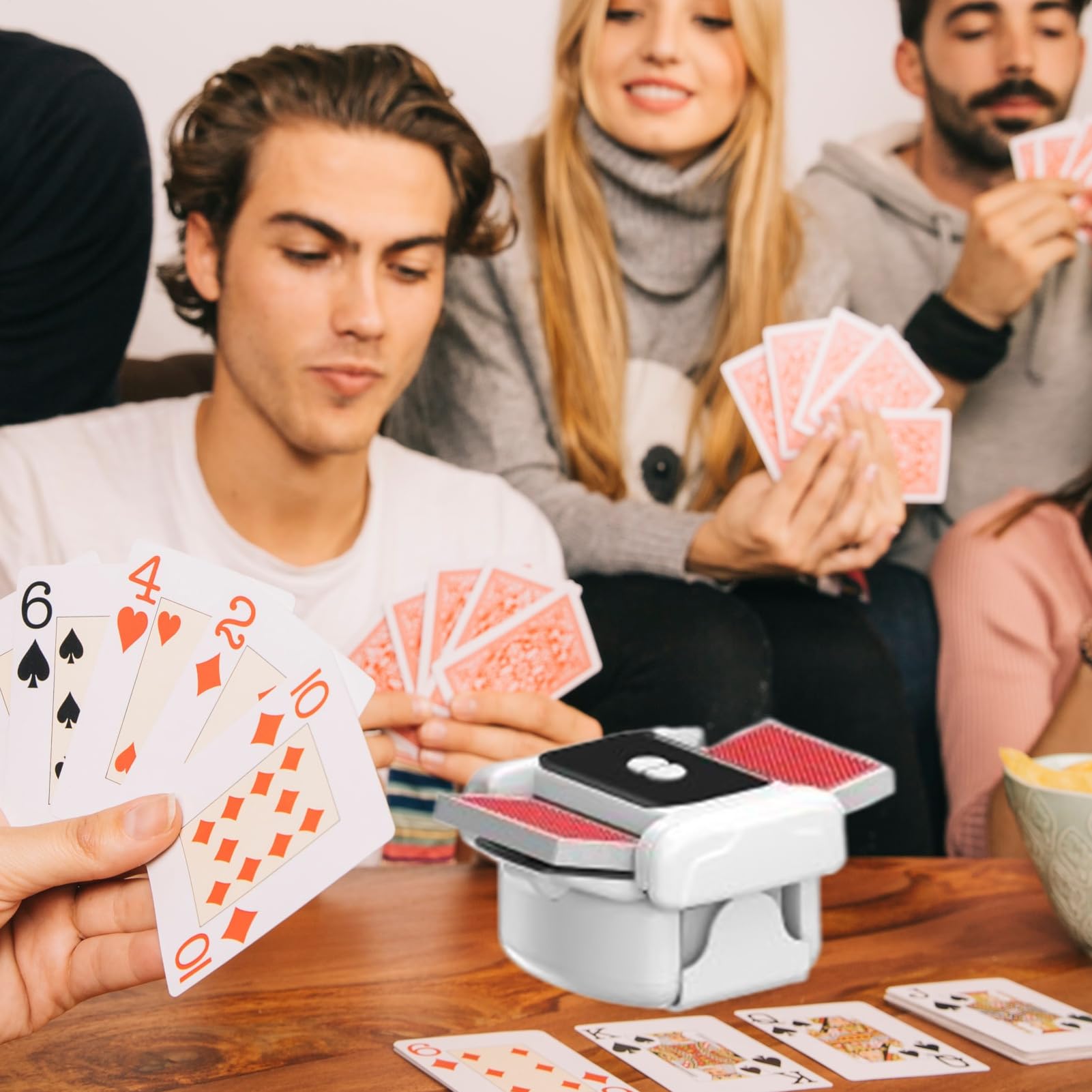 Distributeur Automatique de Cartes Mélangeur pour 1 à 2 Jeux