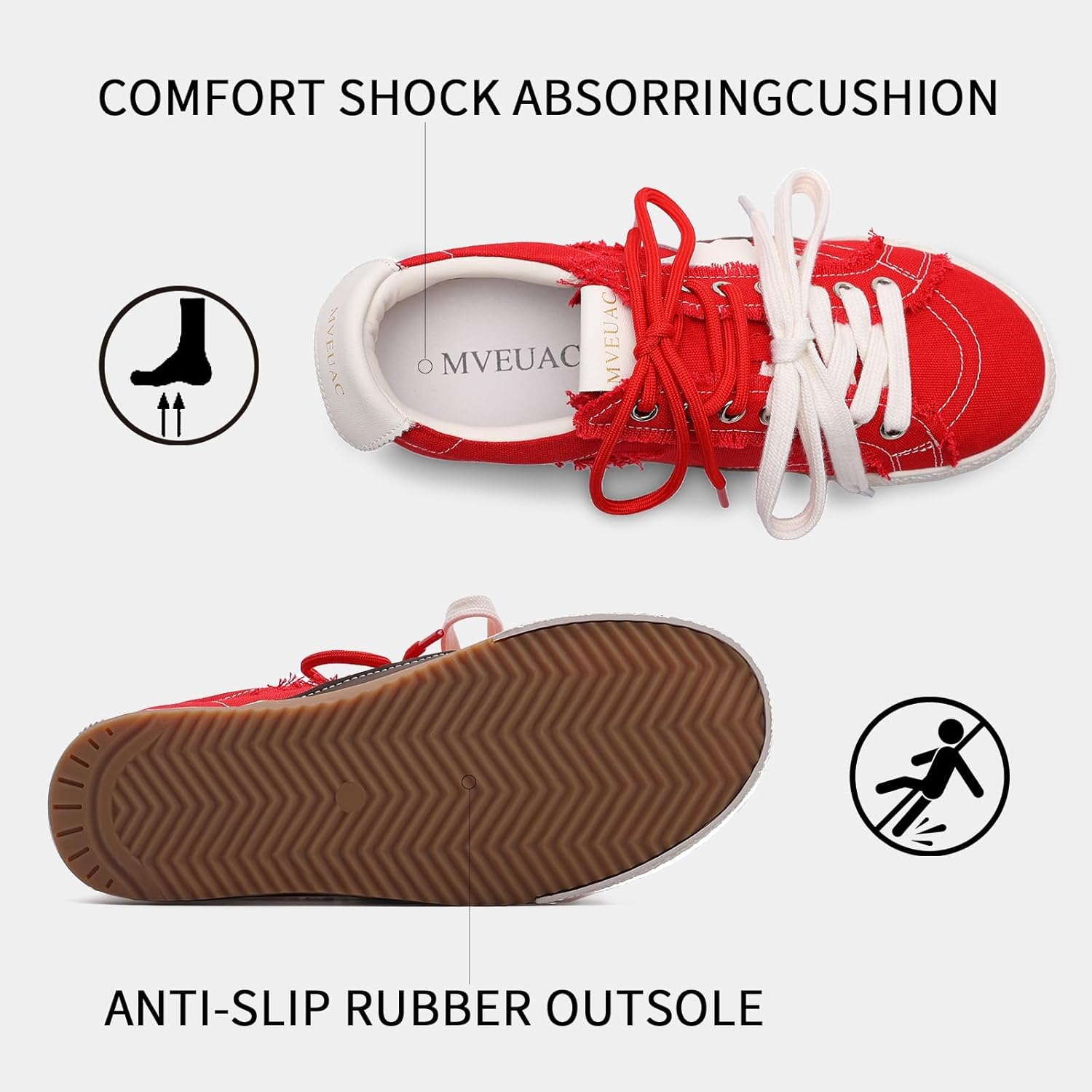 Women's Fashion Star Sneakers – Breathable Cowhide Leather Casual Shoes, Non-Slip Lace-Up Low Top Walking Sneakers Women Shoes for Daily Wear & Work