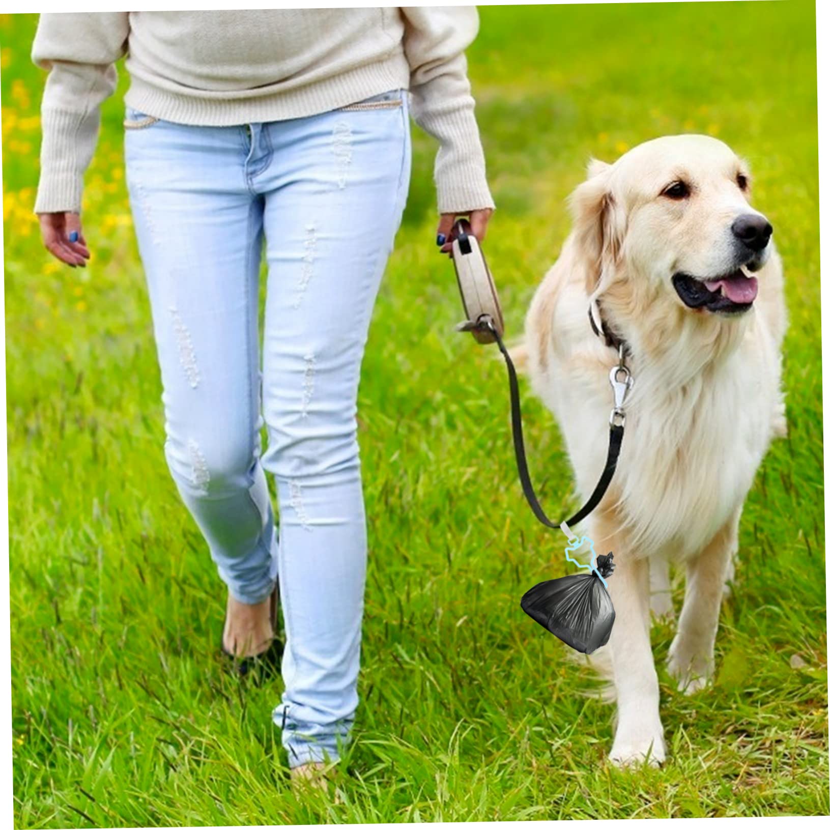 Porte-paquet à Crottes pour Chien, Clip Laisse, Lot 5, Polyéthylène
