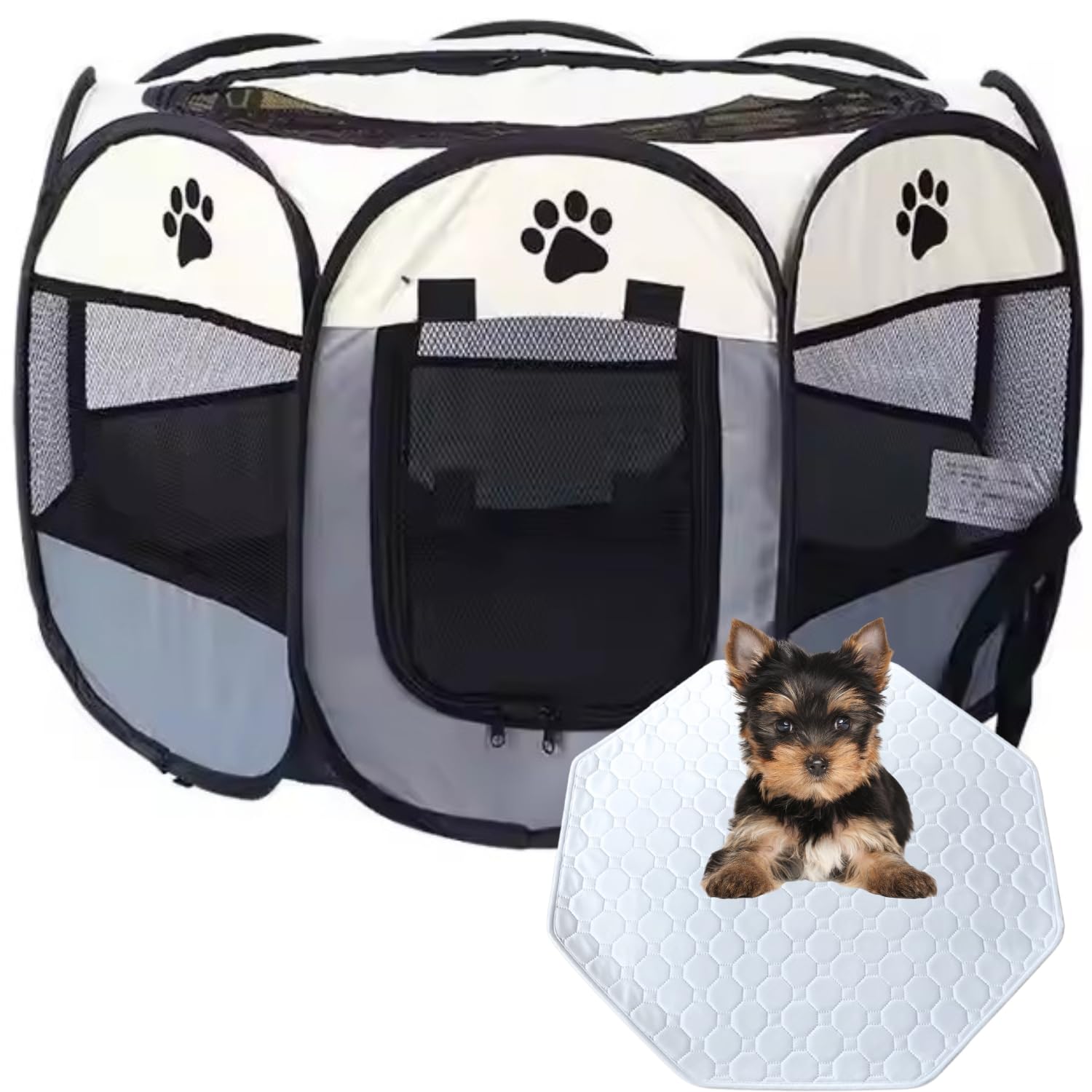Amazon.co.jp: Storys ペットサークル 折りたたみ 犬 猫 ケージ 室内 