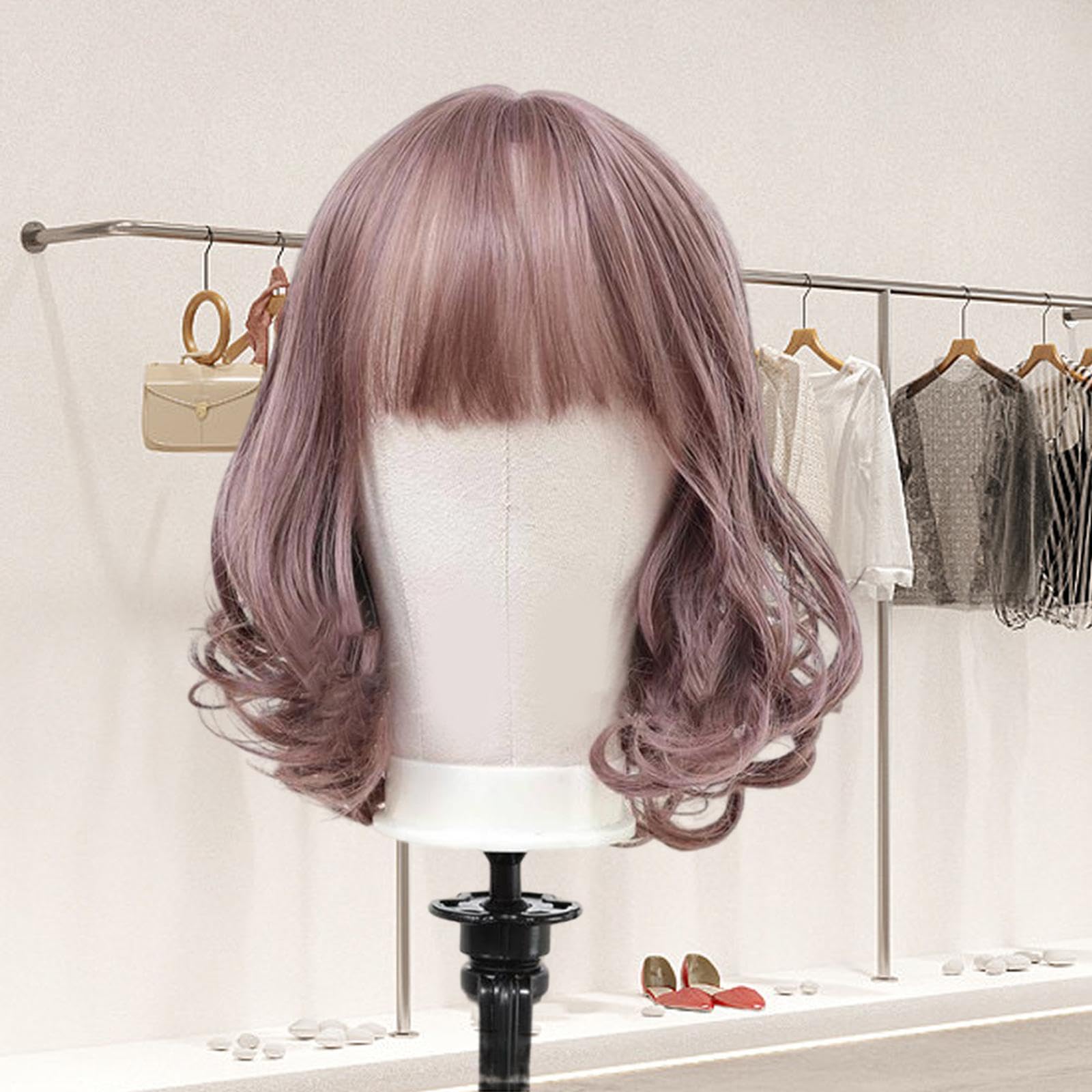 Harilla Tête de Mannequin En Toile, Support de Perruque Professionnel, 21 pouces