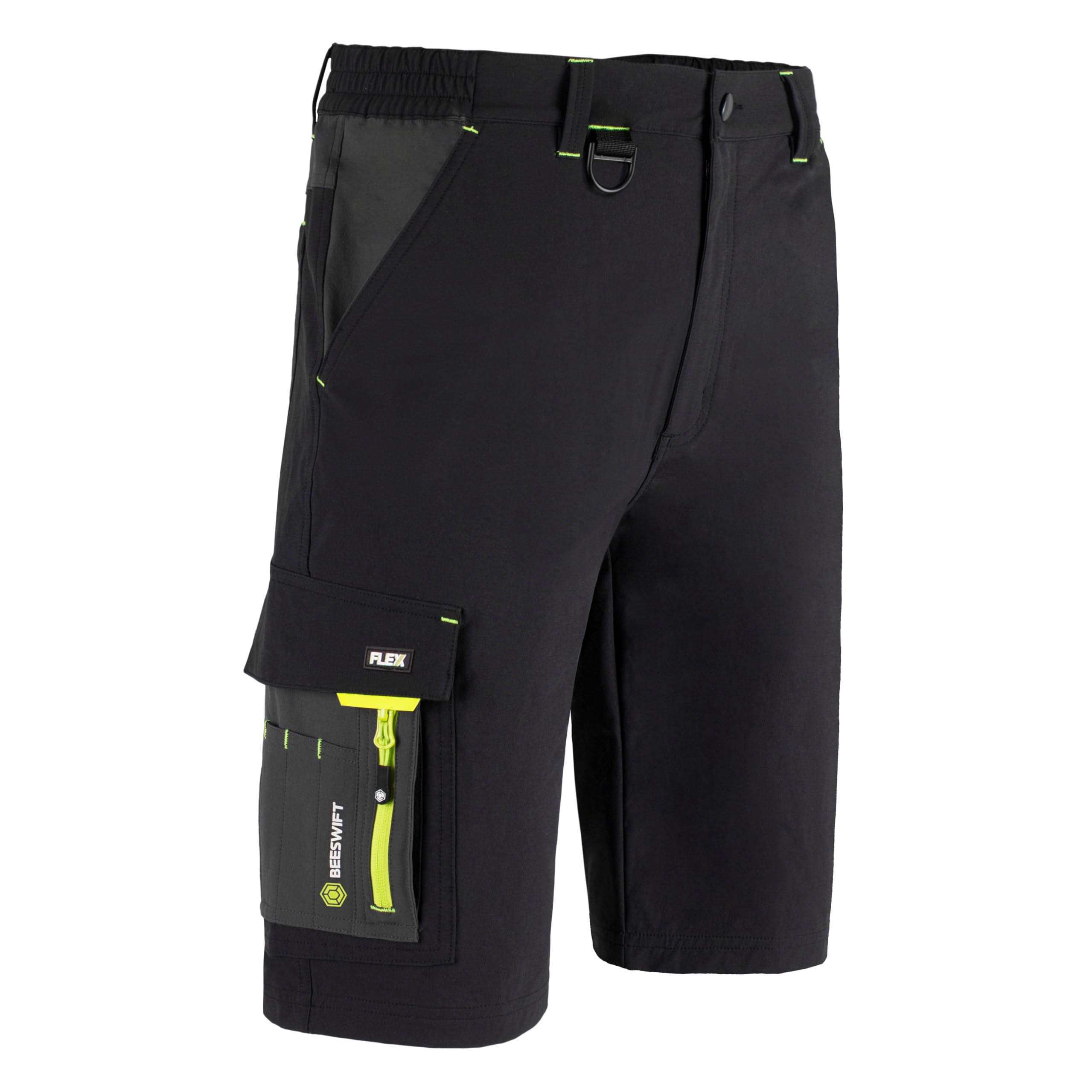 Beeswift Men's Flex Workwear Shorts, Black, 42W