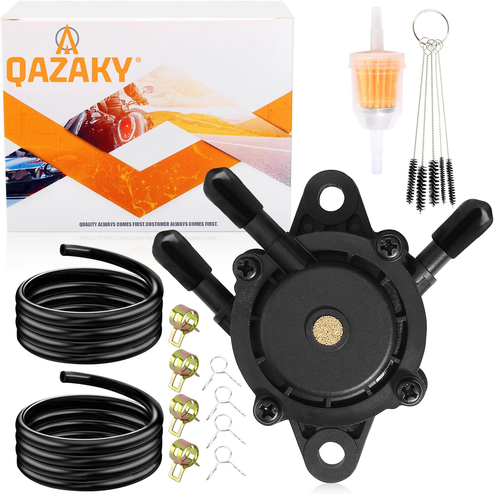 Fuel Pump Compatible with EZGO Gas Club Car Golf Cart 295cc 350cc Robin 4-cycle Engine Kawasaki FE290 FE350 Yamaha G16 G18 G19 G20 G22 G27 G29 72873G01 Marathon TXT RXV ST Medalist DS Precedent