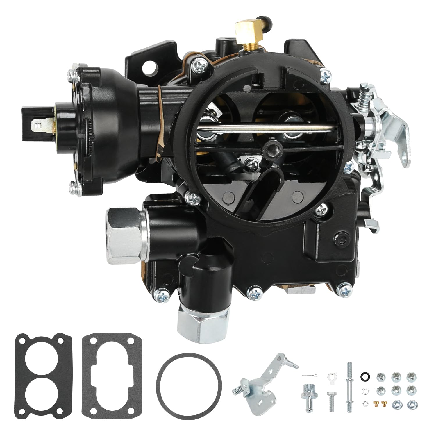 Carburatore marino per Mercruiser 3.0 Carburatore 2 Barrel Carb per Mercury Mercarb 3.0L 2.5L 4CYL Motore con getti e W/Electric choke Long Linkage Guarnizione 3310-864940A01 8M0045397