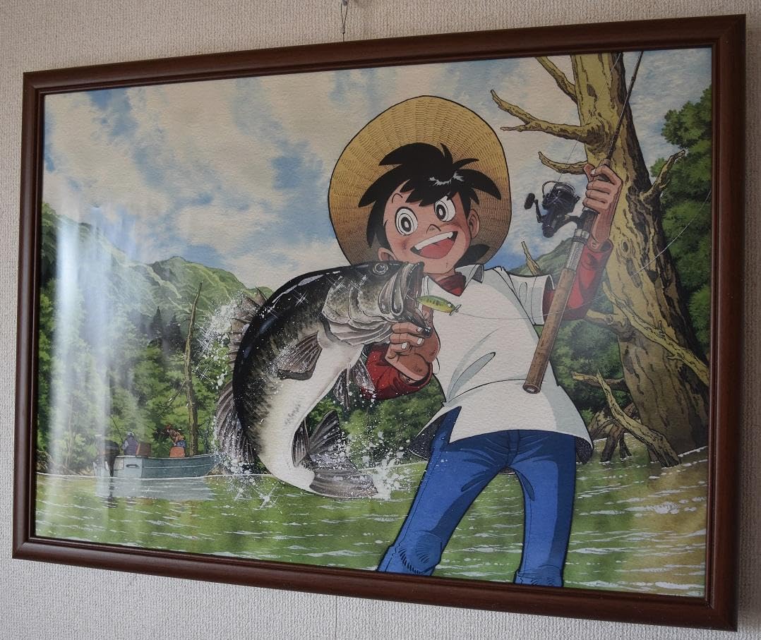 美品　矢口高雄　直筆サイン入り額装　　40周年記念 美品 矢口高雄 直筆サイン入り額装 40周年記念