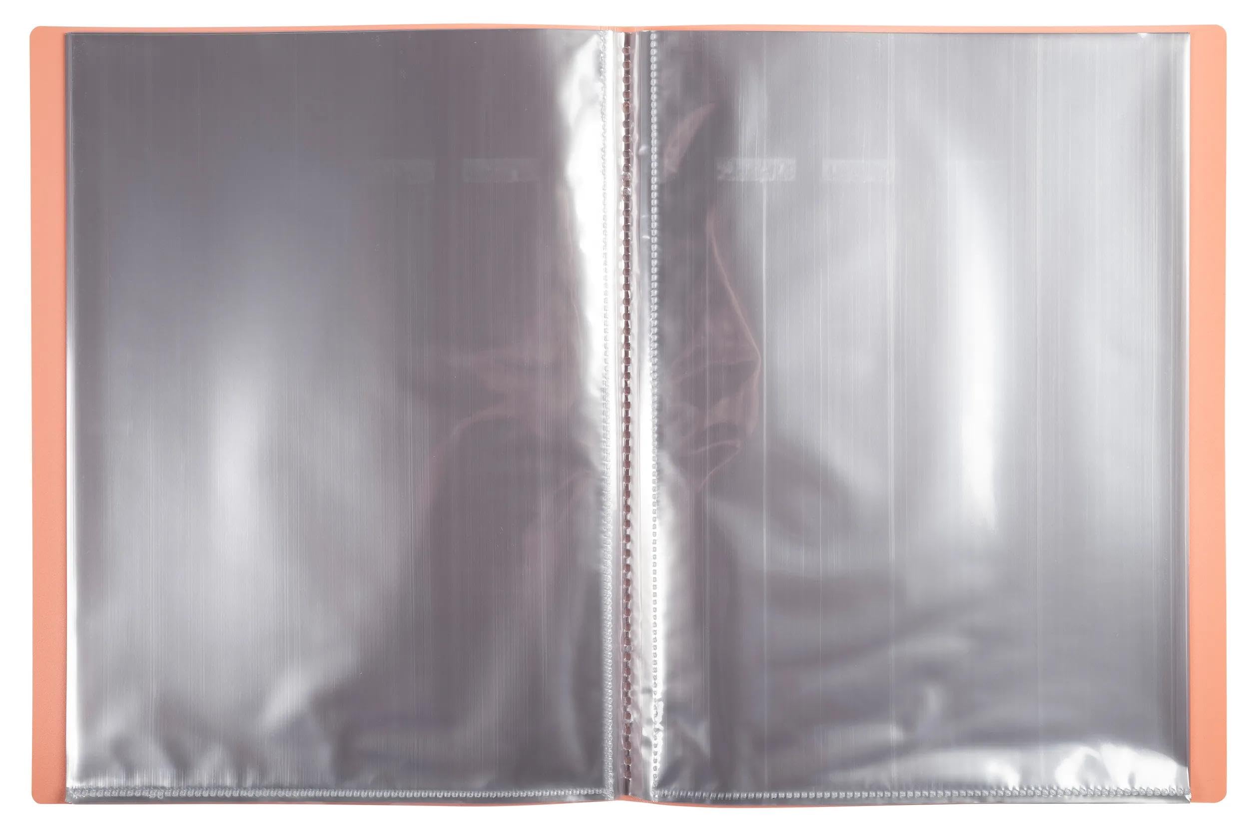 Exacompta 88260E 20er Pack Sichtmappe Aquarel aus blickdichtem Kunststoff DIN A4 mit 20 Klarsichthüllen, 40 Sichten, perfekt für die Schule und das Büro Aktenhülle, Prospekthülle, farbig sortiert