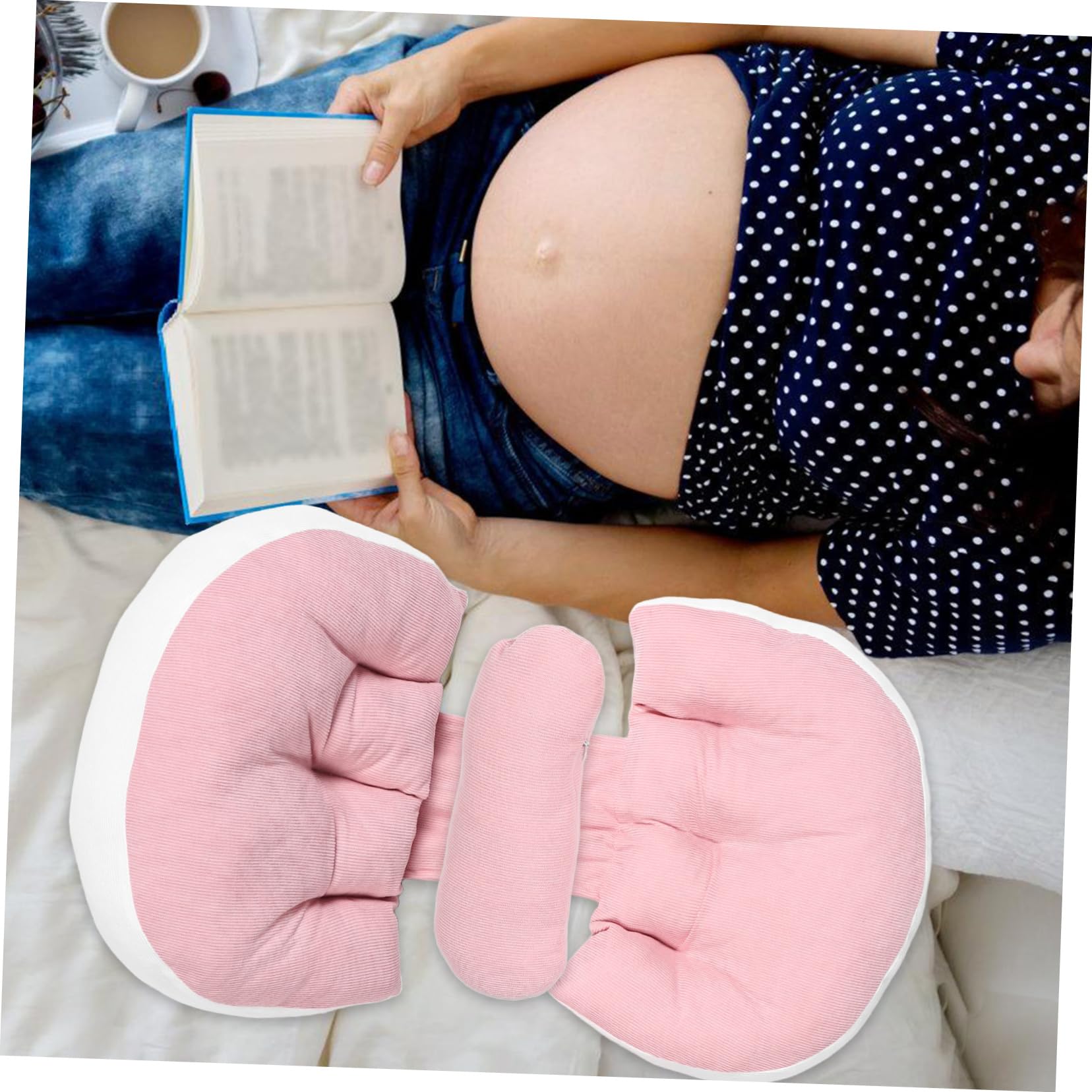 TOYANDONA Almohada de Embarazo Rosa de Poliéster para Mujeres