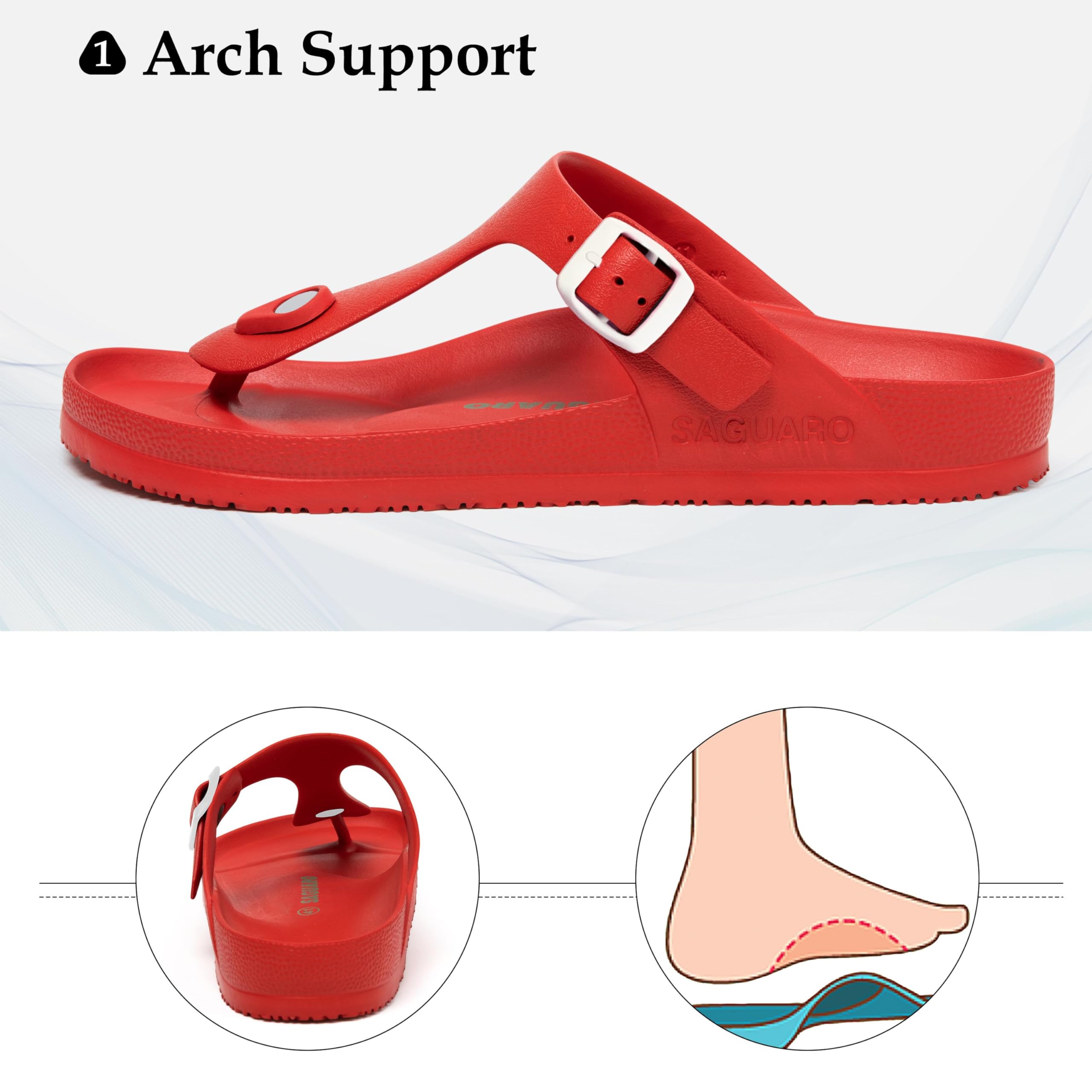 SAGUARO Estivi Infradito Uomo Spiaggia Sabot Eva Ciabatte Piscina Pantofole Donna Giardino Zoccoli 36-48