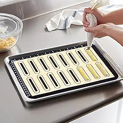 Tapete de silicone para assar, macarrão, pastelaria, biscoitos, grau profissional, antiaderente