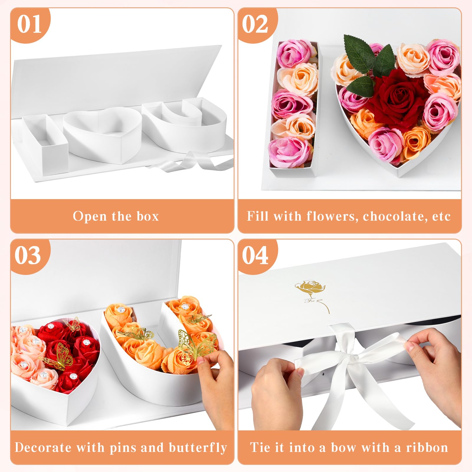 mama♡ Amazon.com: Cholemy 2 Sets I Love You Mama Gift Flower Box