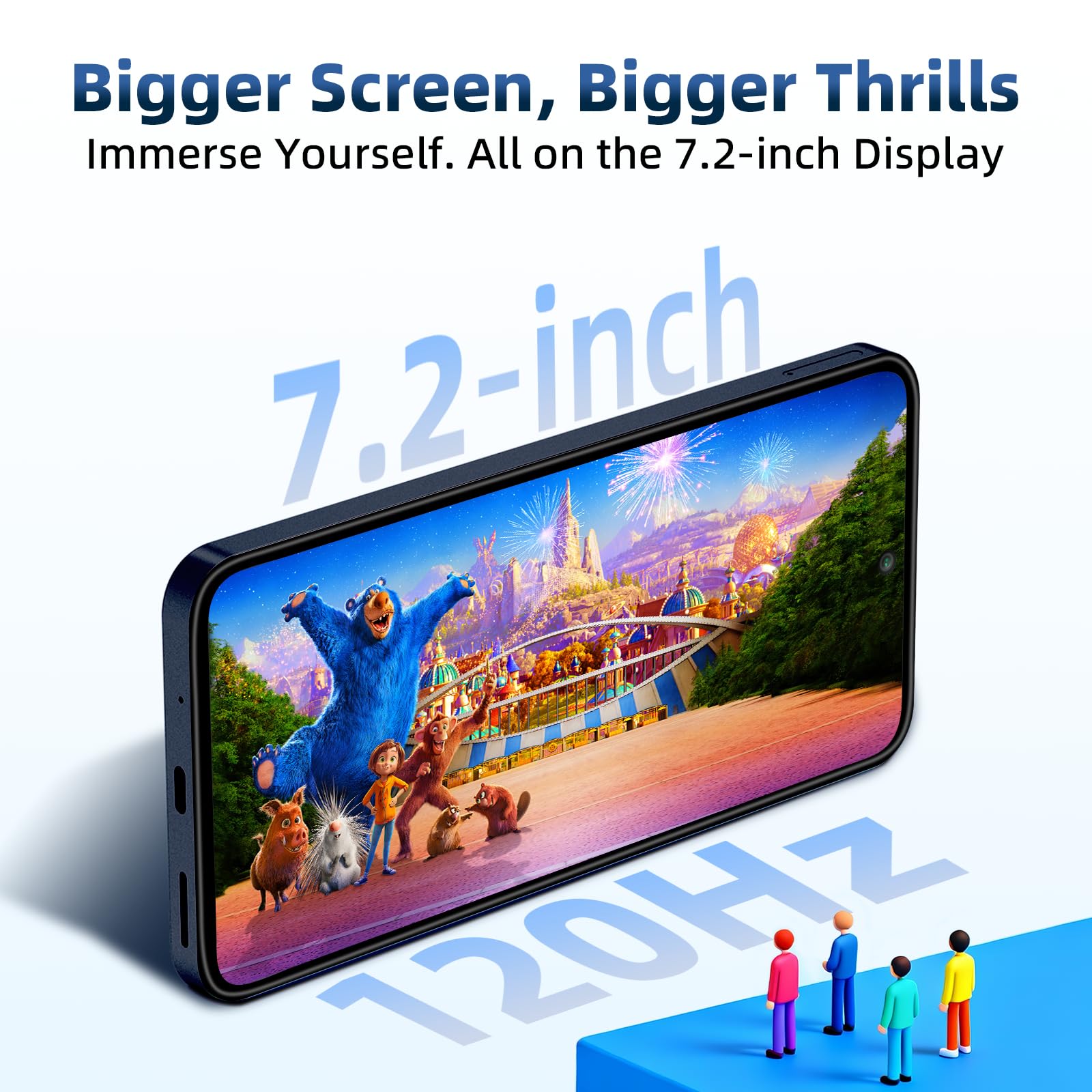 OUKITEL C69 Smartphone, 7.2" &120Hz Display, 24GB RAM+512GB ROM/1TB Telefono Cellulare, Smartphone Android 15, 6000mAh Telefoni Cellulari, 64MP Cellulari e Smartphone, Dual 4G SIM/NFC/Fingerprint/OTG