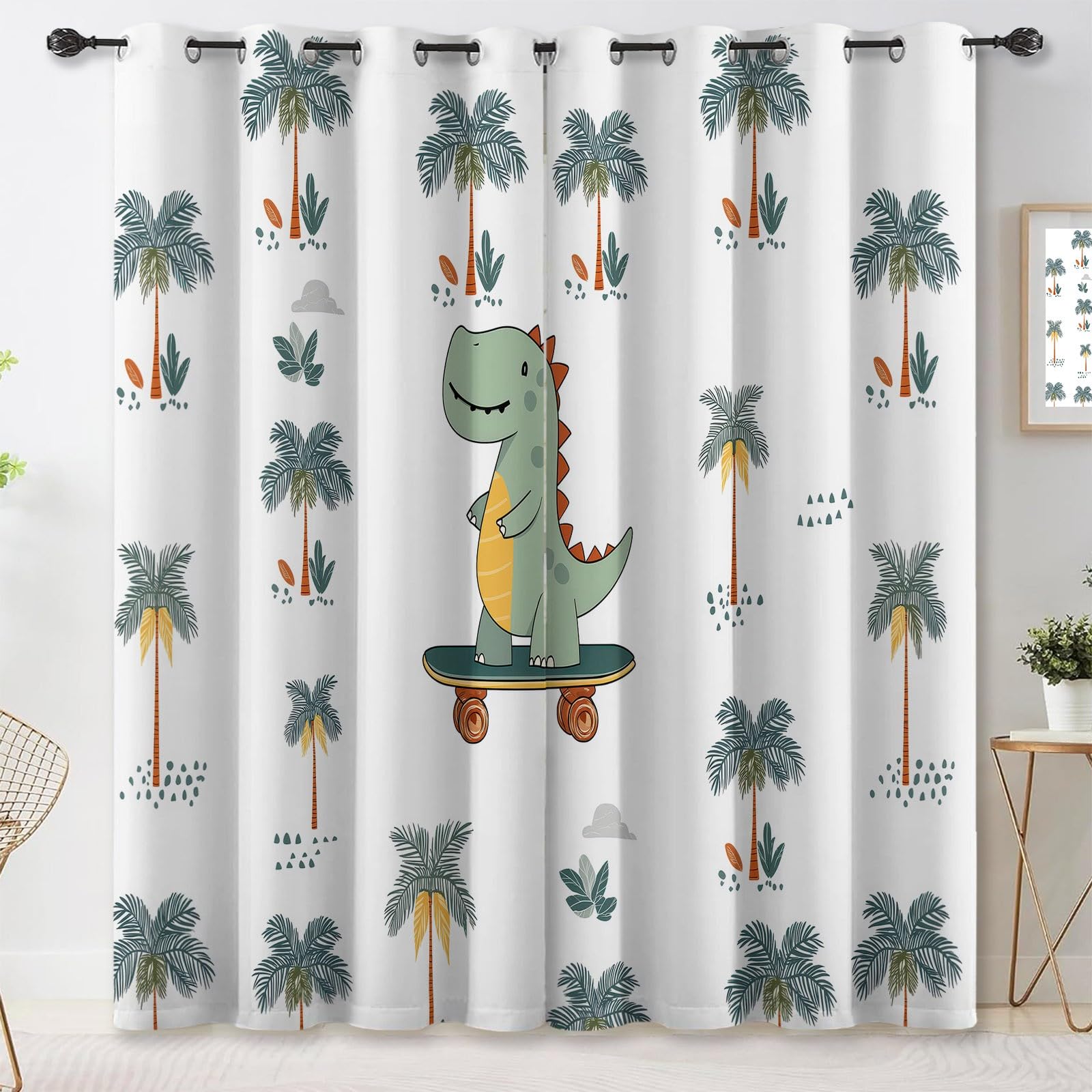 Rideaux à oeillets thermiques et isolants pour chambre enfant et nourrisson