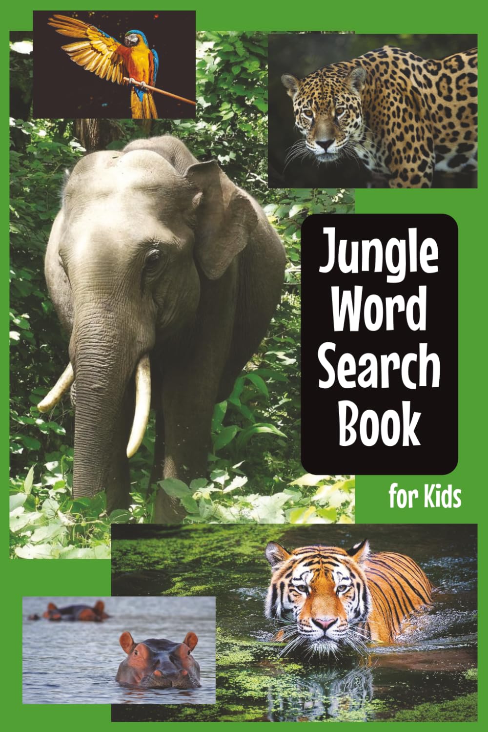 Jungle Animals Word Search Book for Kids