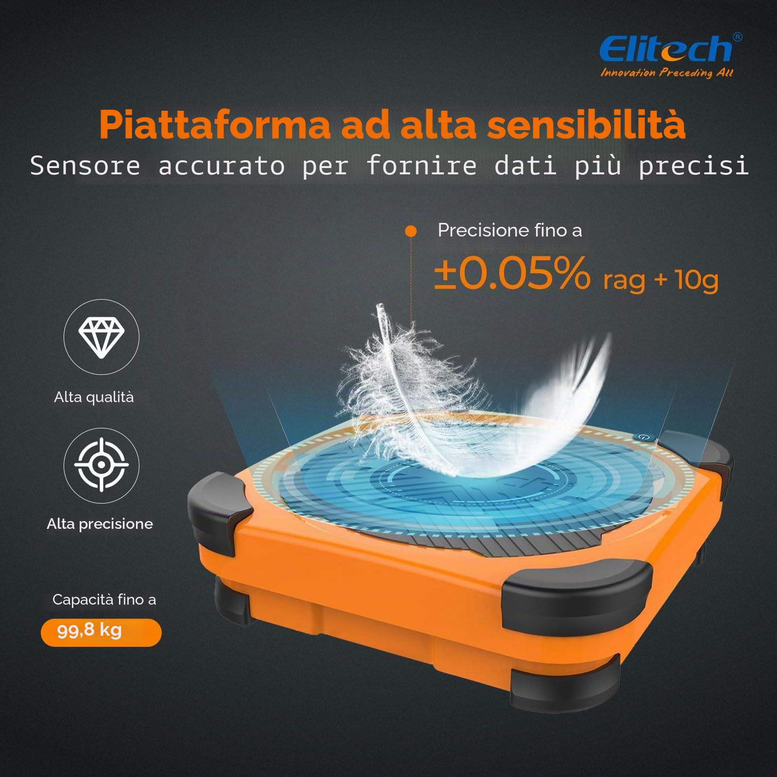 Elitech LMC-200 Bilancia Elettronica del Refrigerante, Elettronica di Rifornimento per HVAC e Auto AC con Custodia Portatile