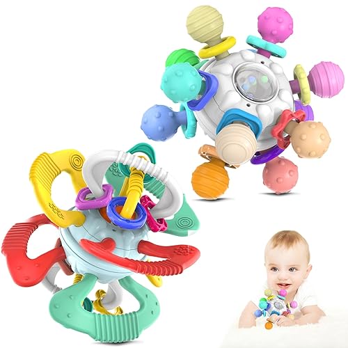 Juguetes sensoriales para dentición para bebés juguetes de dentición para bebés de 0 a 6 meses Juguetes de dentición para bebés de 6 a 12 meses,
