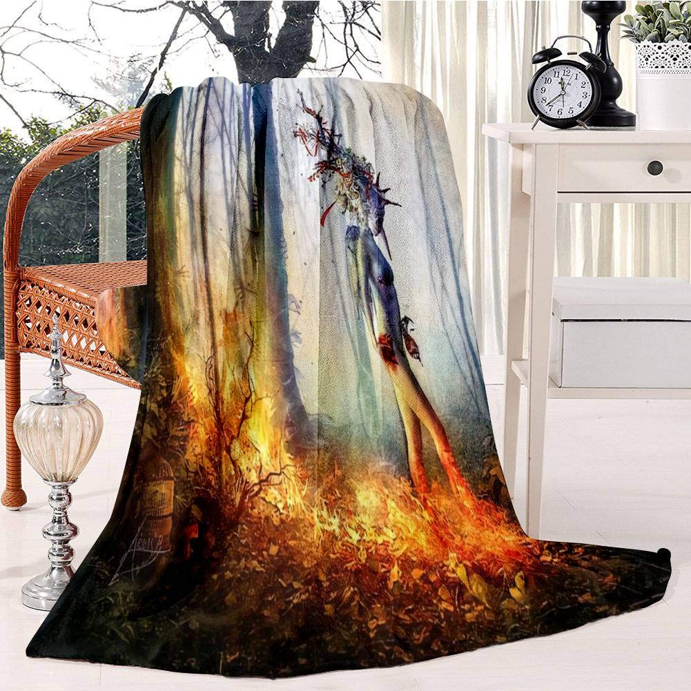 Trust In Me Bed Blanket Plush Velvet Soft Warm Blanket Lightweight Microfiber Cozy Blanket Christmas Blanket for Bed Couch Chair Sofa, 150x200cm