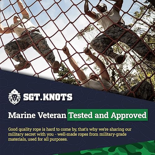 Miniatura 8 de SGT KNOTS - Cuerda elástica con ganchos  Cuerda de choque de grado marino con 2 ganchos - Cordón elástico resistente - Correa de cordones Bunjie -