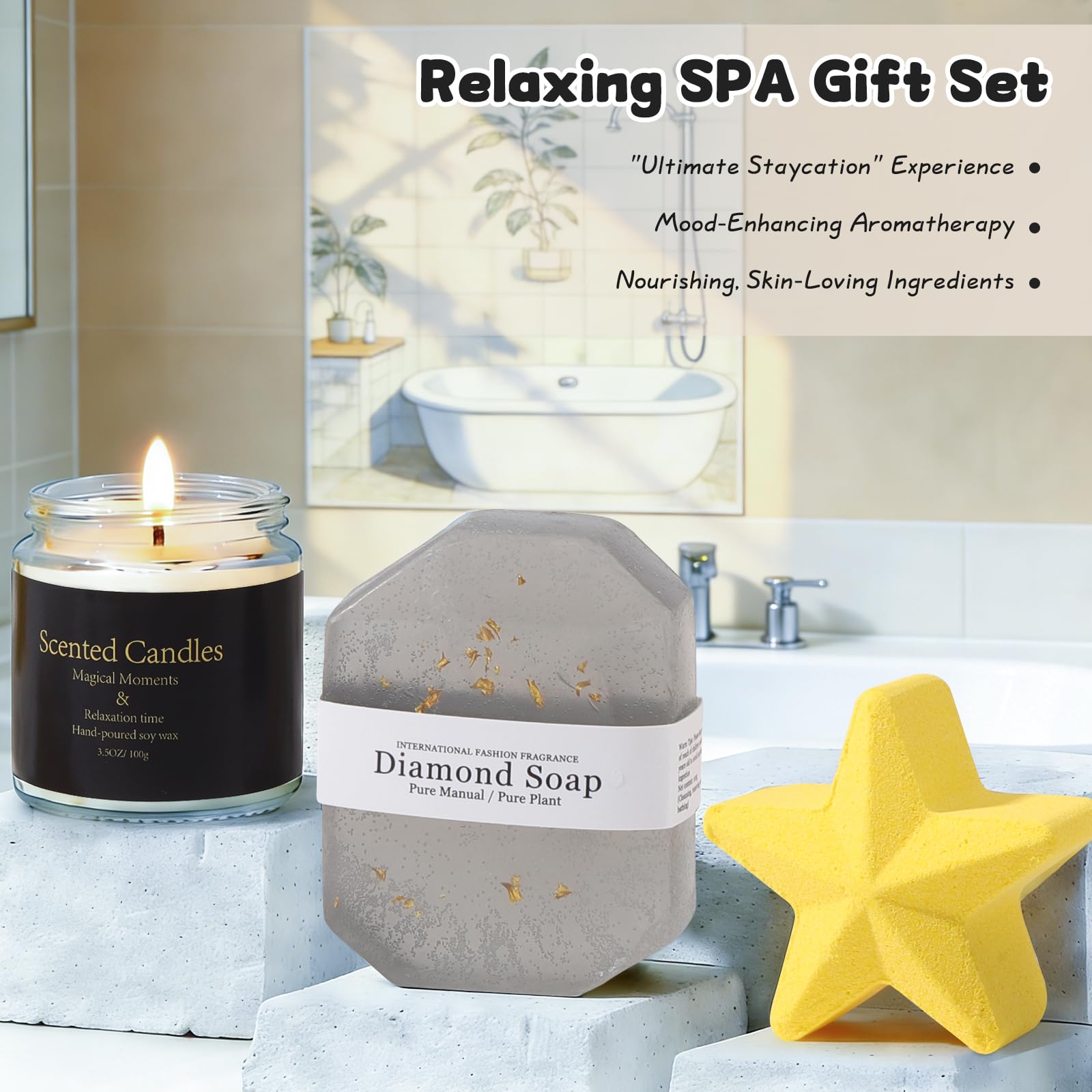 Coffret Cadeau Femme, Cadeau Femme Anniversaire Original Maman Soeur Collegue Maitresse Mari Épouse Petit Ami Personnalisé Coffrets Cadeau Noël Saint-Valentin Cadeaux pour la Fête des Mères