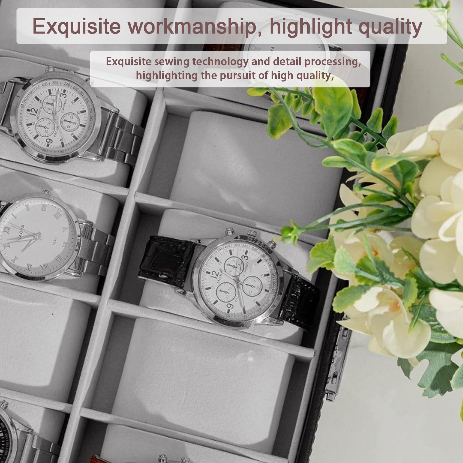 Confezione Per Organizer Per Scatole Per Orologi Da 1 Pezzo Con Cuscino Custodia Per Orologi Da Polso Per Gioielli In Ecopelle Custodia Per Organizer Per Esposizione Regalo