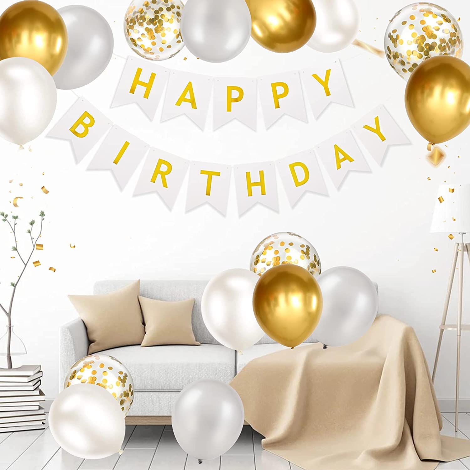 Carte De Vecteur De Cadeau De Joyeux Anniversaire Bannière De Dessin Animé Festive Volant Sur