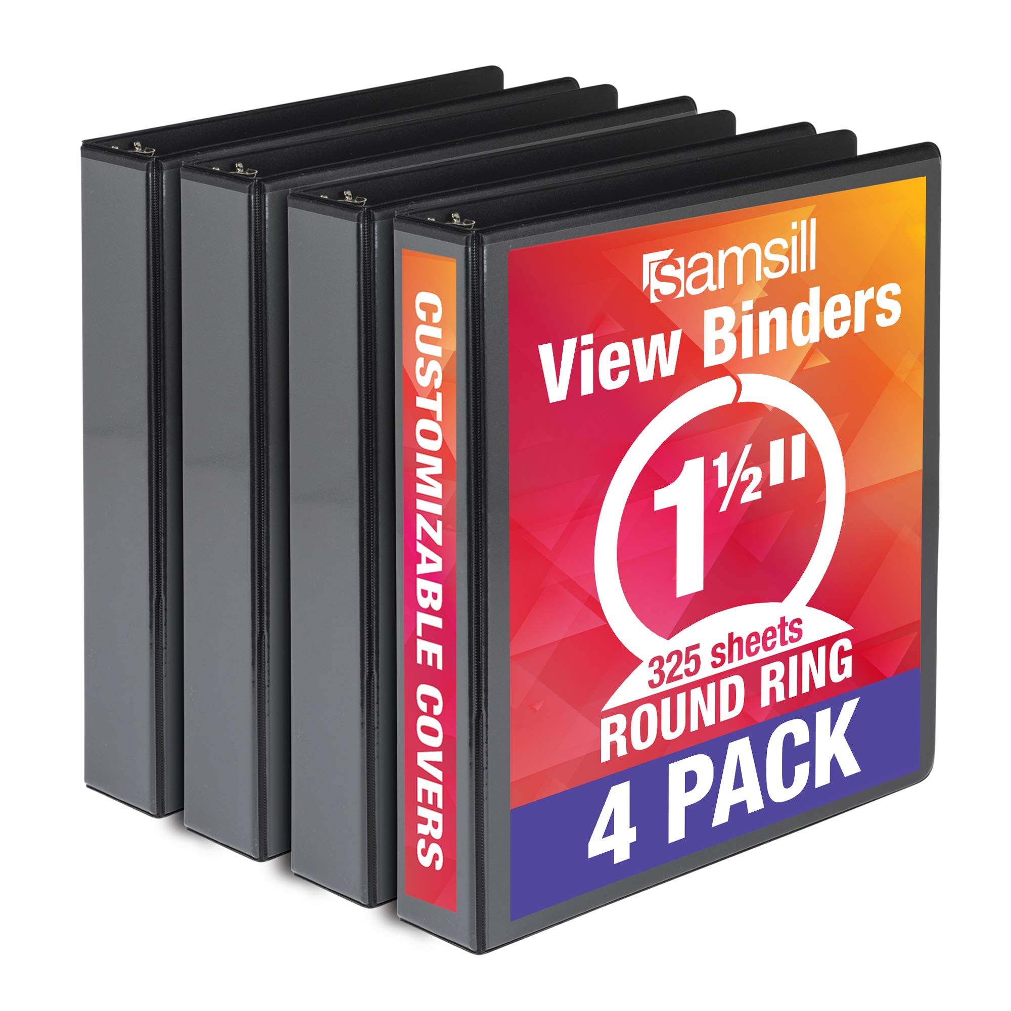 Buy Samsill Economy 3 Ring Binder Organizer, 1.5 Inch Round Ring Binder