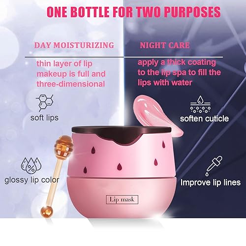 Miniatura 3 de Bálsamo labial de fresa, olla de miel, máscara de labios de fresa, propóleos hidratante, prevención hidratante, exfoliante labial seco y agrietado