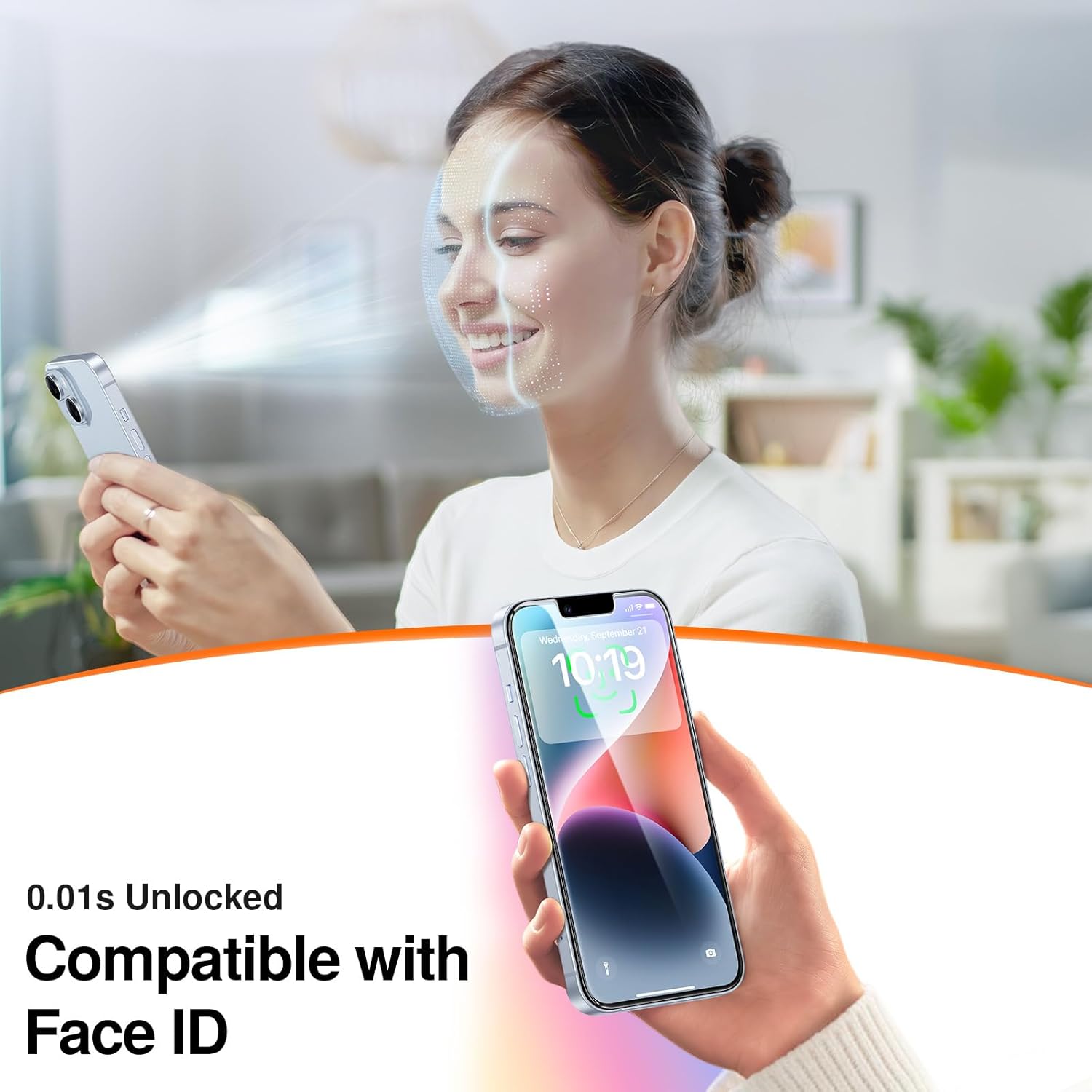 Screen Protector for iPe 14 Pro, Anti-Spy Tempered