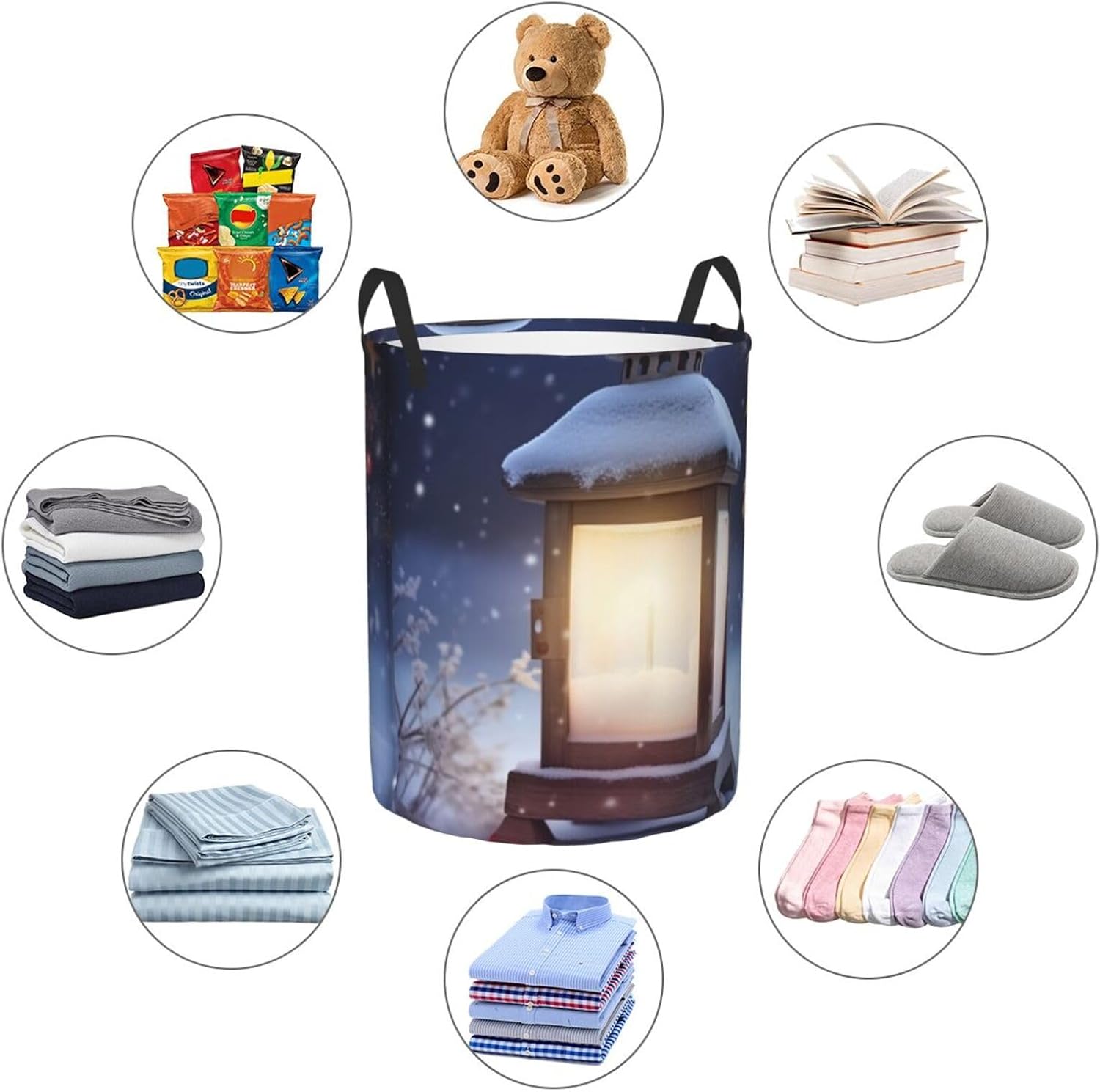 Laundry Basket With Handles Foldable Laundry Hamper Dirty Clothes Basket image 4