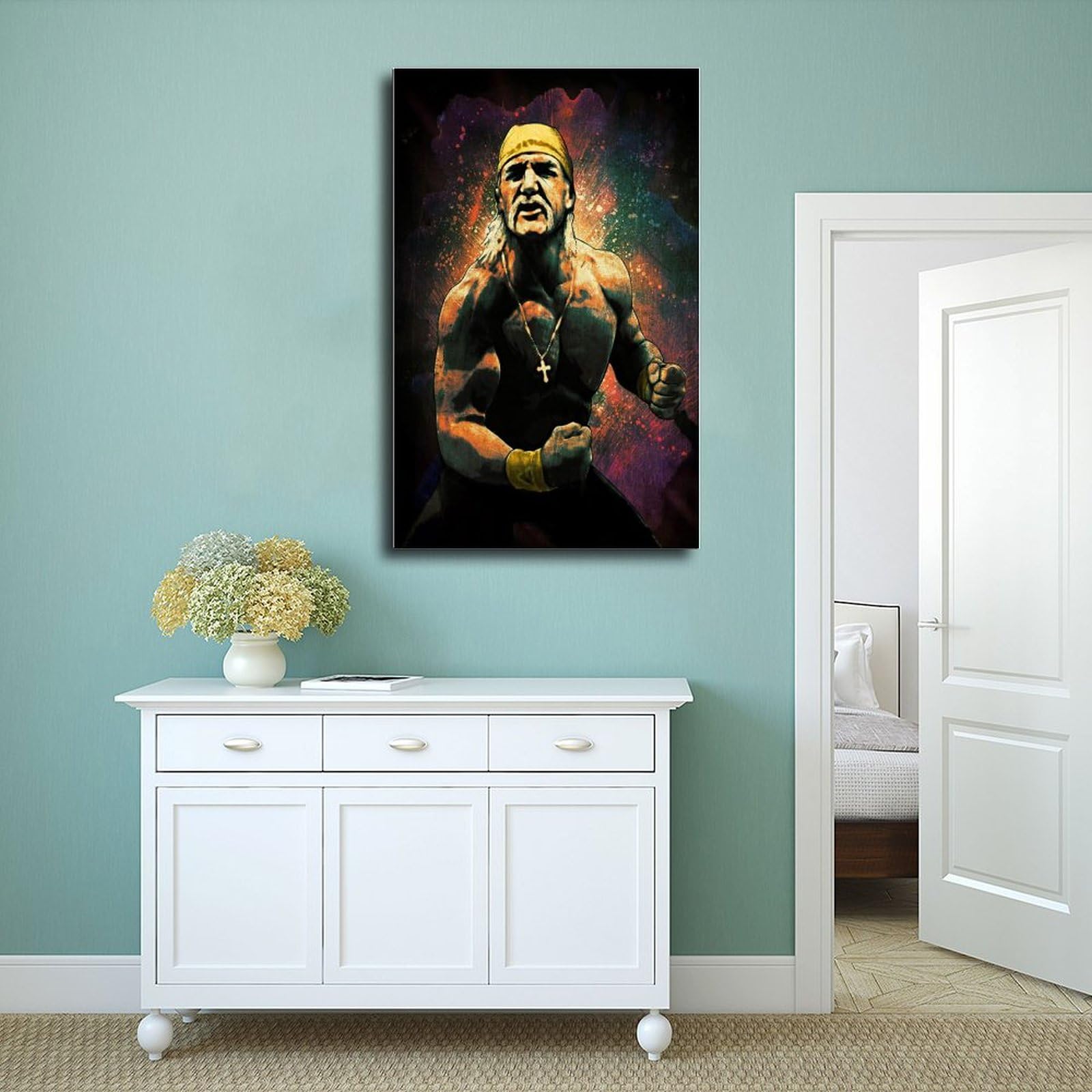 Poster Hulk Hogan 20x30 Cm - Décoration Murale Cadeau Pour Fans De Catch - Style Rétro Vintage - 6