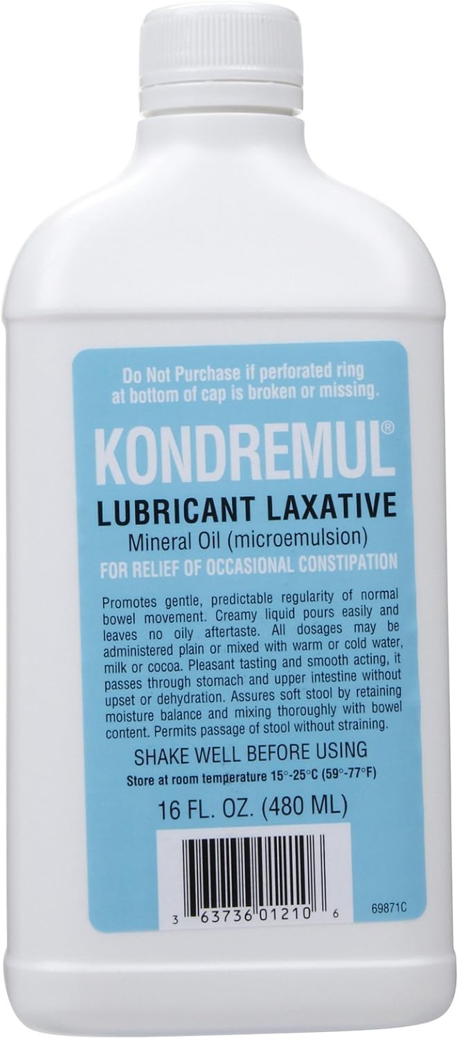 Kondremul Lubricant Laxative, 16 oz (Pack of 4) Health