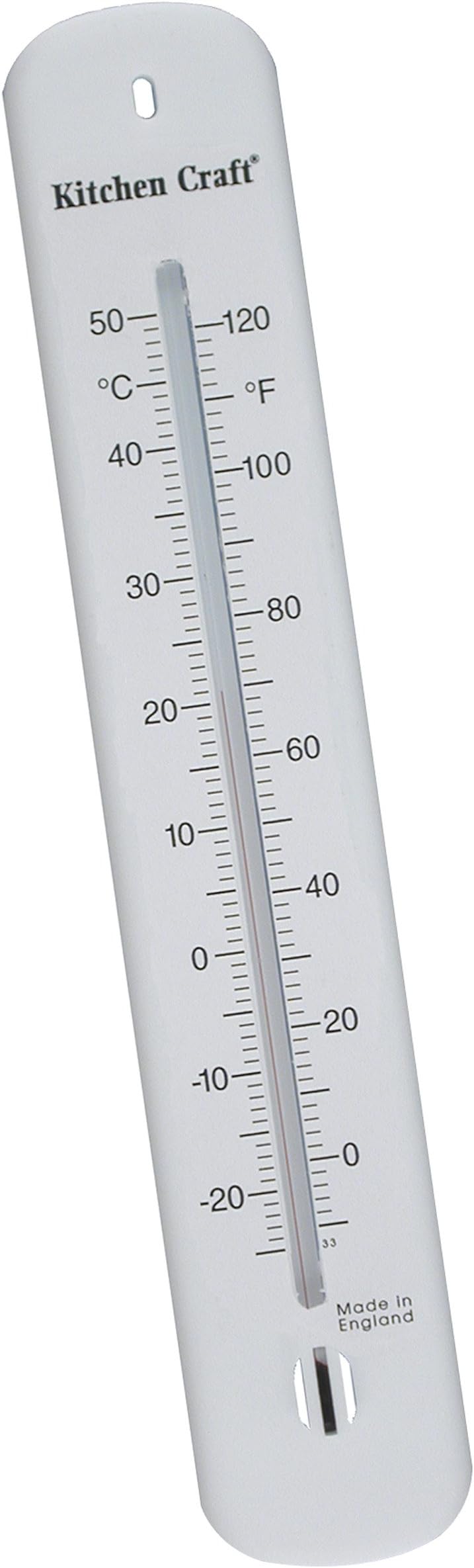 KitchenCraft Indoor / Outdoor Thermometer, Wall Mounted Design