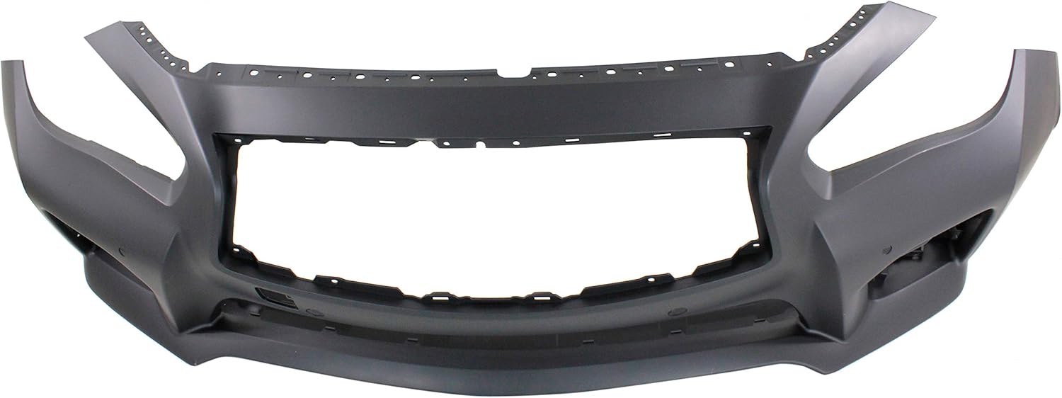 Garage-Pro Bumper Cover Compatible with 2014-2017 Infiniti Q50 With Object Sensor Holes Primed Front