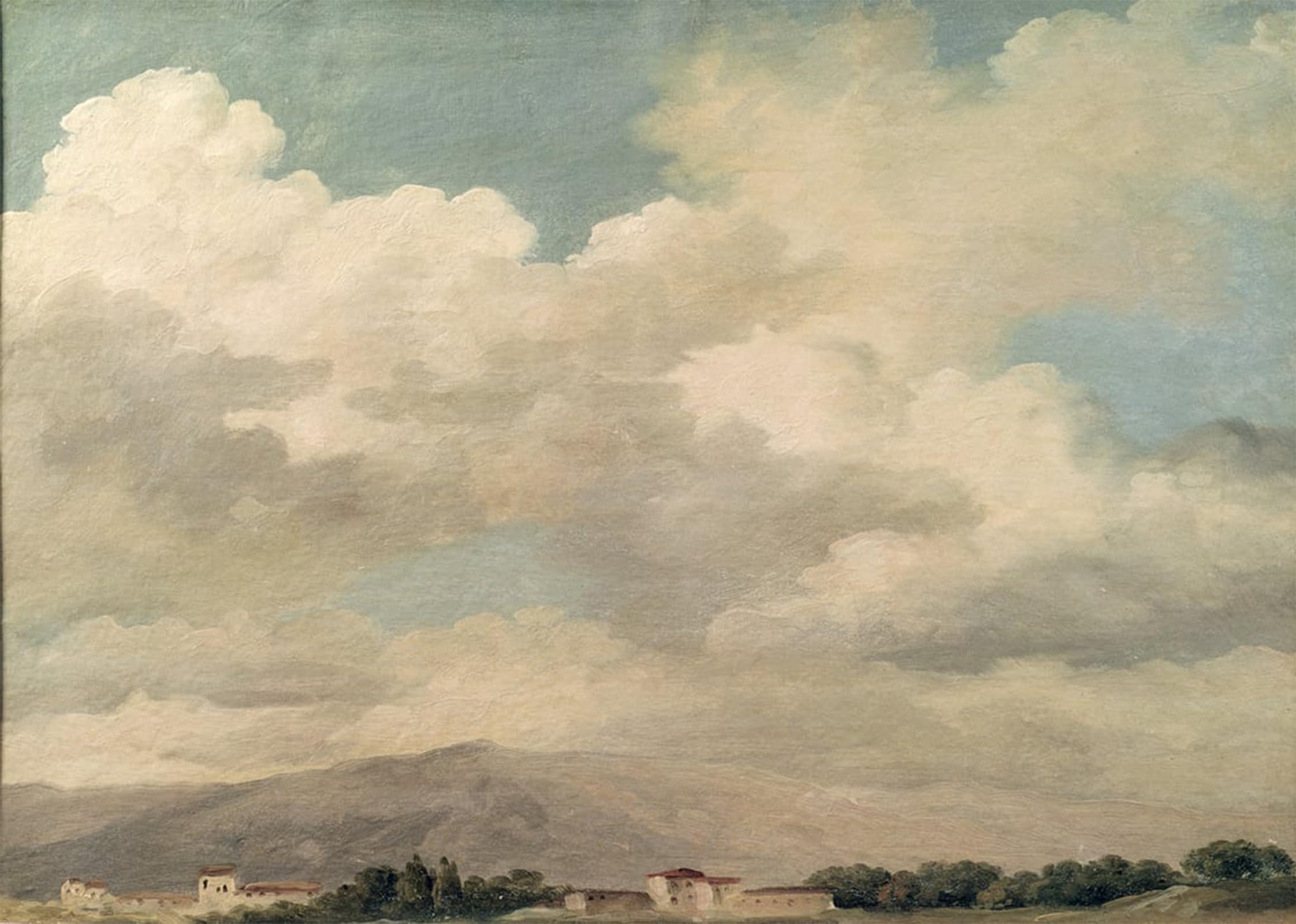 POSTERIIk Famous Animal Posters Vintage Picture Study of the Sky At Quirinal by Pierre Henri De Valenciennes Modern Wall Decor for Home Decor 60x90cm