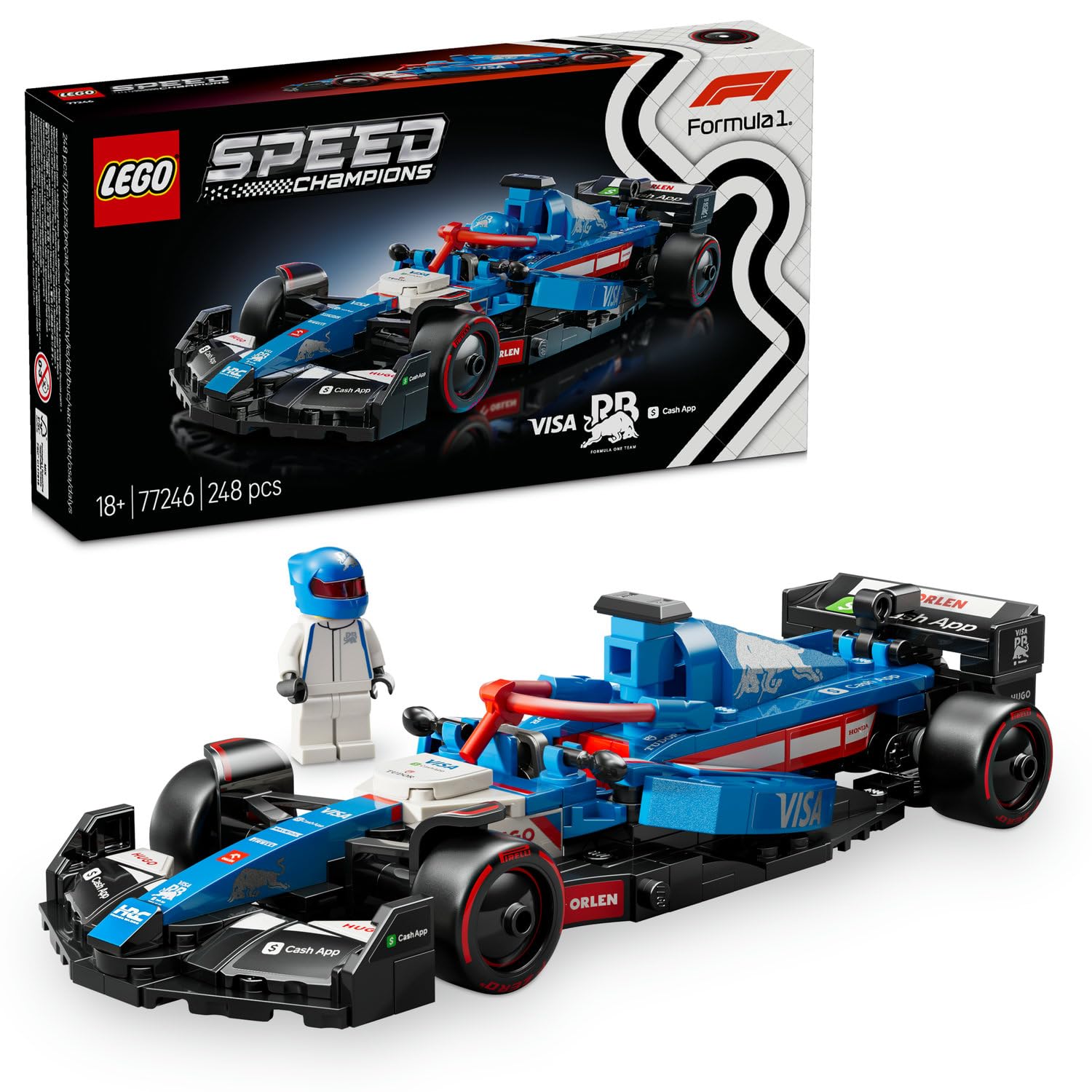 LEGO Speed Champions Visa Cash App RB VCARB 01 F1 Yarış Arabası