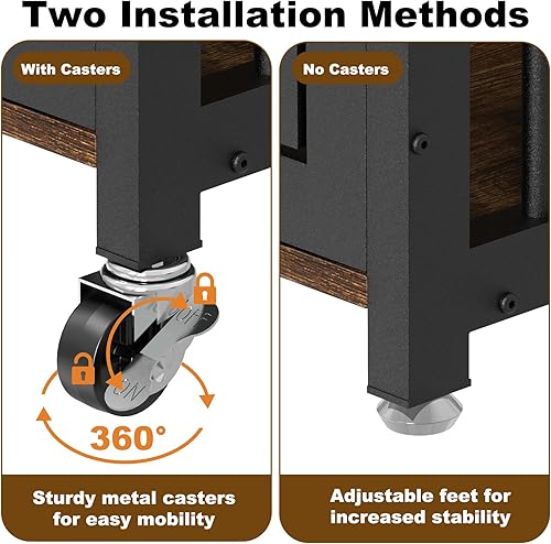 Miniatura 7 de EasyCom Mueble de jaula para perros de 484233 pulgadas con etiqueta de nombre, resistente para perros grandes, jaula para perros grandes, a prueba
