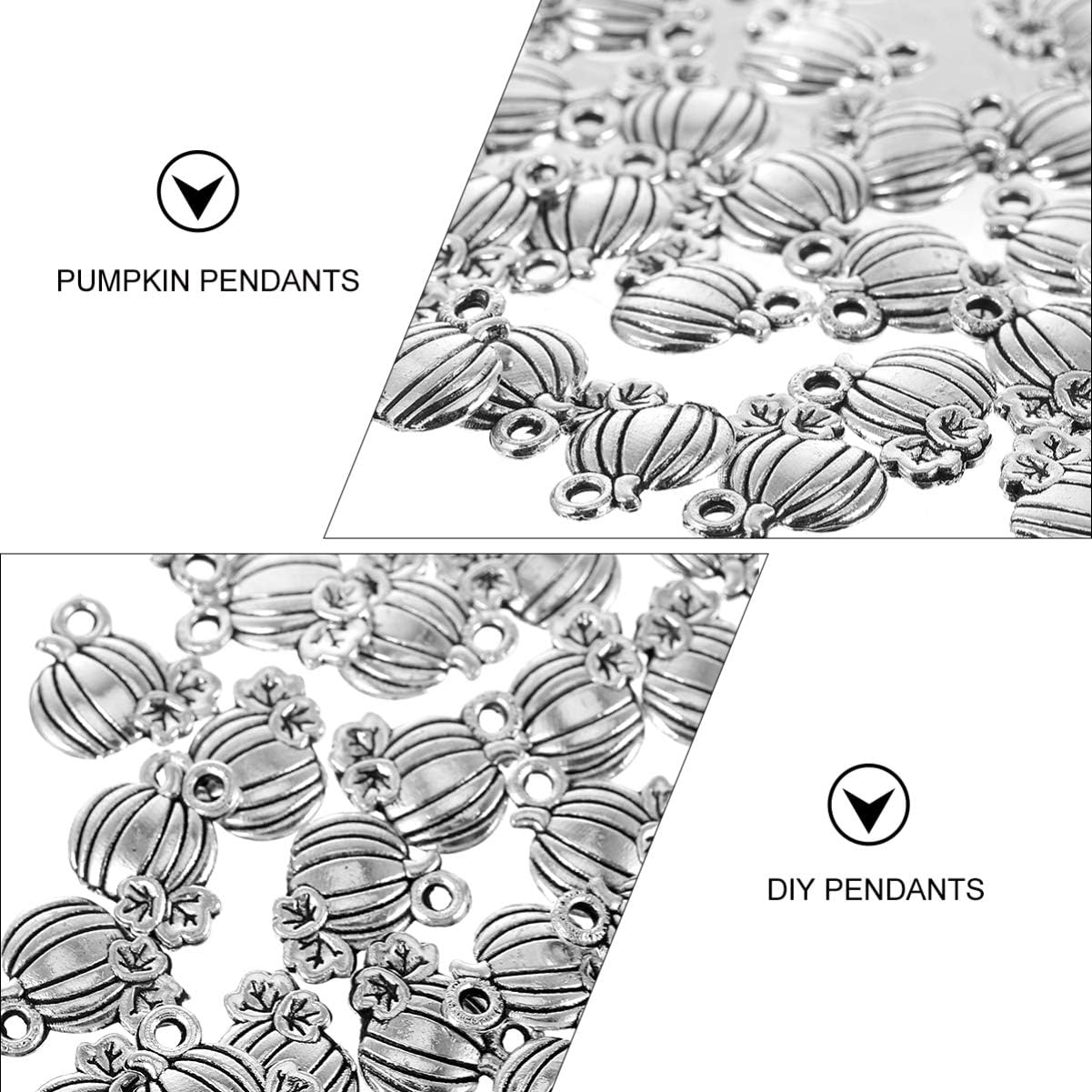 HEALLILY 80Pcs Halloween Pendant Charms Alloy Pumpkin Charms for DIY Bracelet Earring Necklace Jewelry Making Finding - Image 9