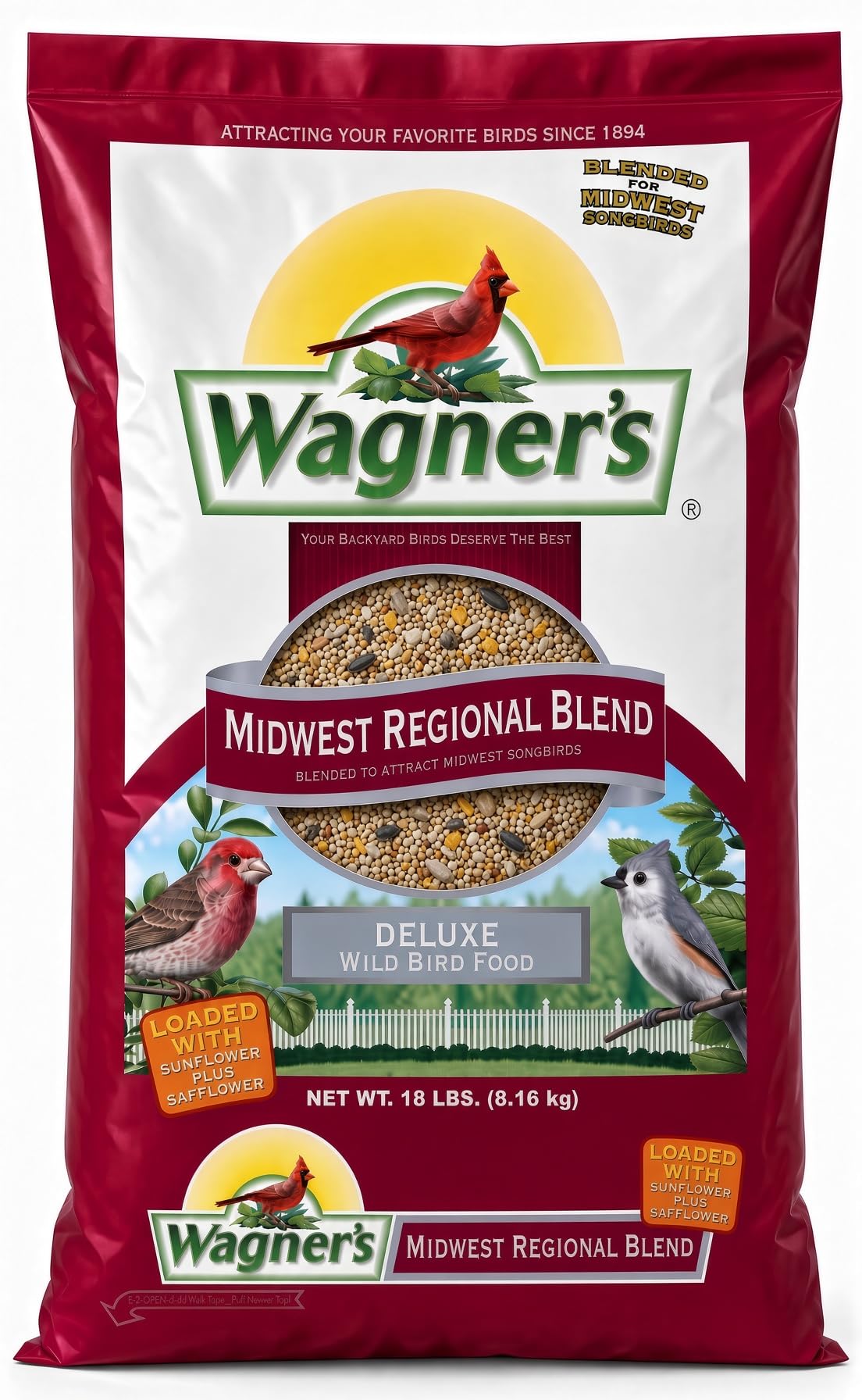 Wagner's 62005 Midwest Regional Blend Wild Bird Food, 18-Pound Bag