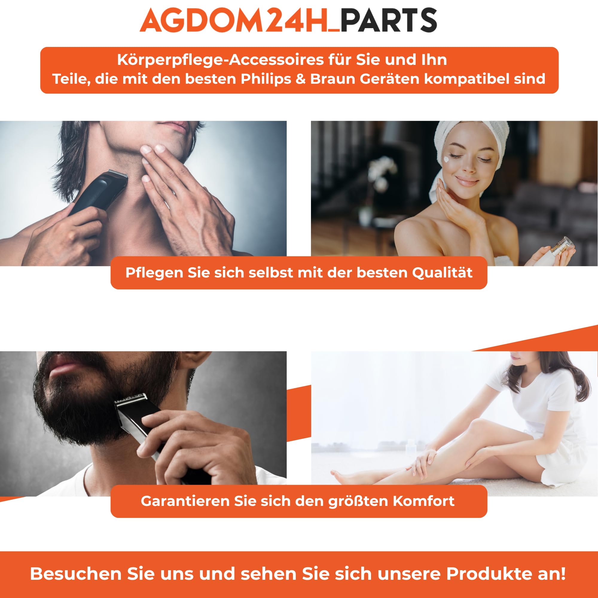 Verstellbarer Kammaufsatz Bartstyler AC20 kompatibel mit Philips Rasierer Serie 5000 7000 9000
