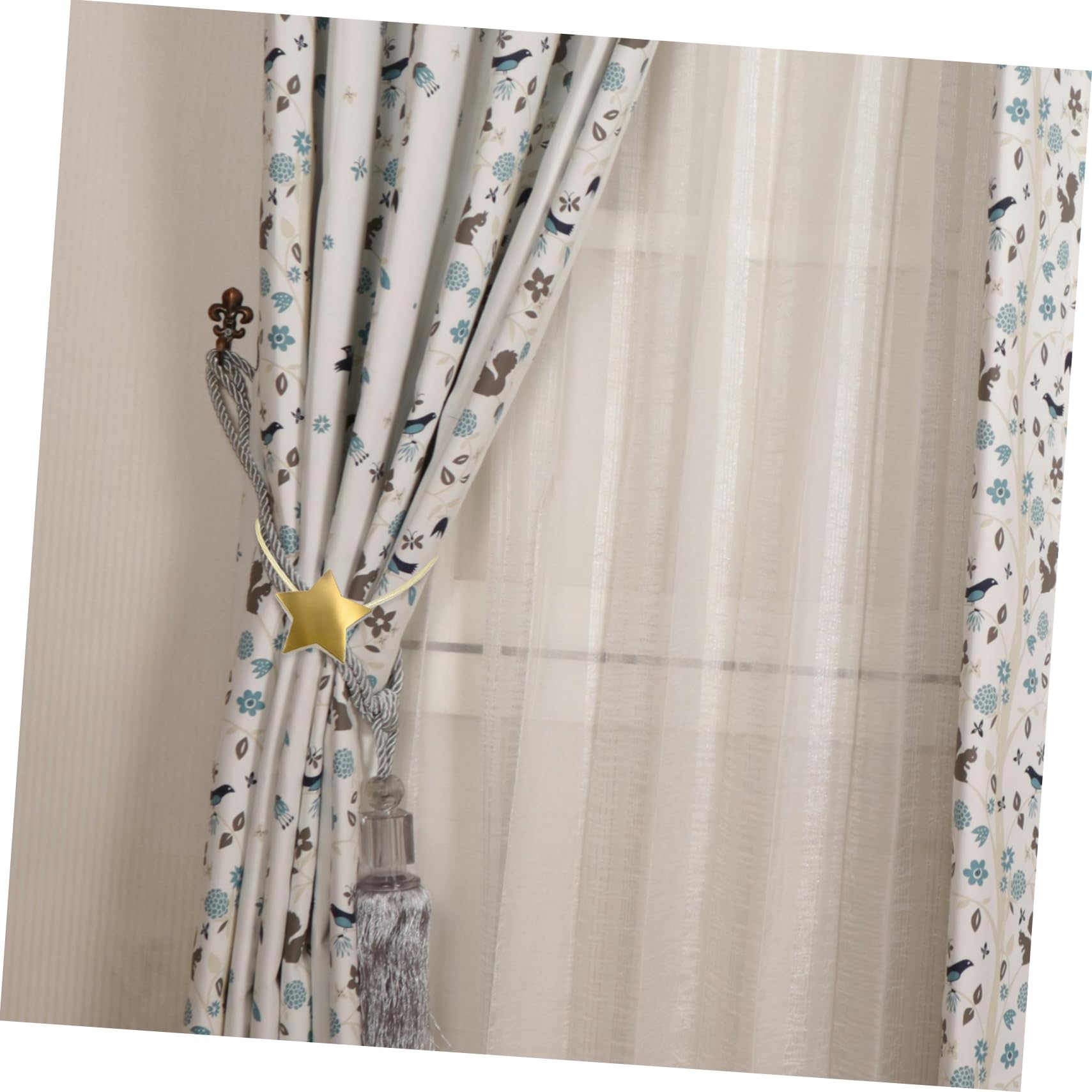 Alipis 6 Pièces Boucle Aimantée pour Rideau Tentures Retenue De Rideau Retenues De Fenêtre Boucles De x en Métal e pour ES De x Fiables