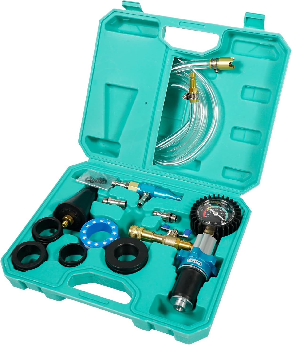 13PCS Coolant Vacuum Refill Kit with Gauge for Radiator
