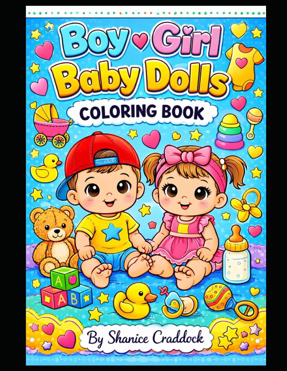 Baby Dolls Coloring Book