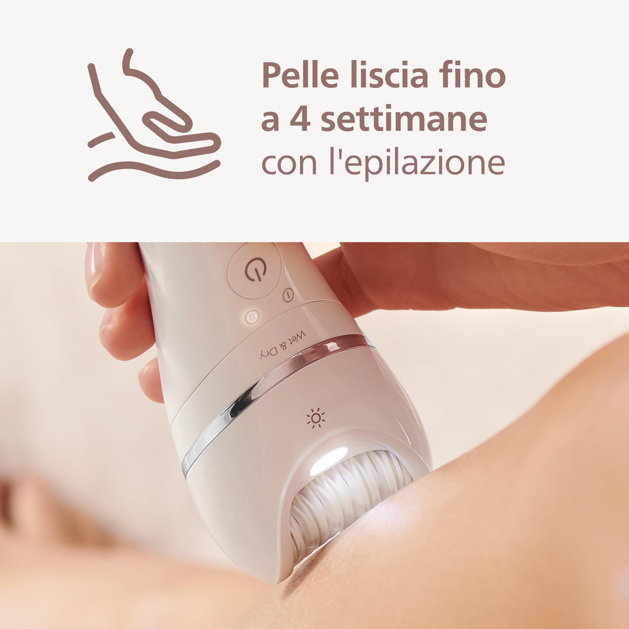 Philips Beauty Set Serie 9000 - Set all-in-one per tutto il corpo, epilatore senza fili, wet & dry, 6 accessori, modello BRE770/92