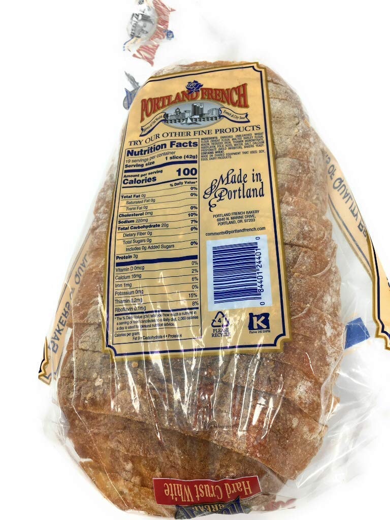Portland French Bakery, Bread Rustic Sliced, 24 Ounce