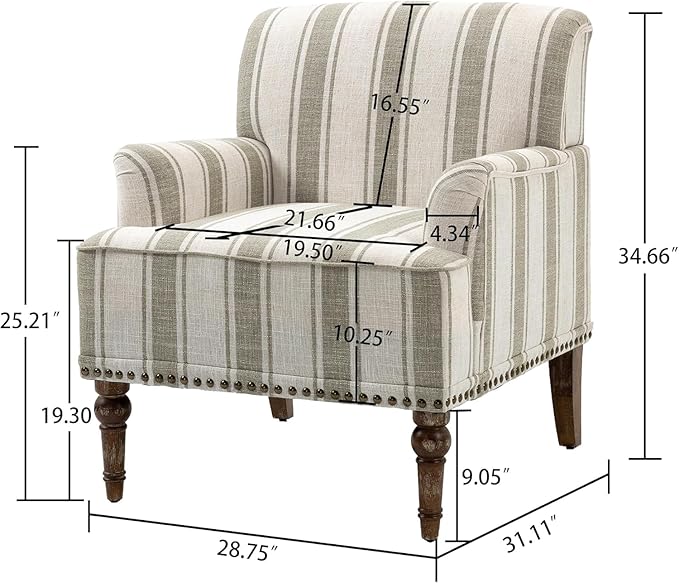 Sillón Tapizado con Brazos Moderno para Sala de Estar miniatura 2