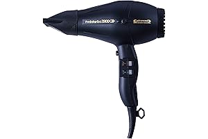 Twin Turbo 3900 Advanced Hair Dryer - Black - The Turbo Power for Magnetic Quiffs