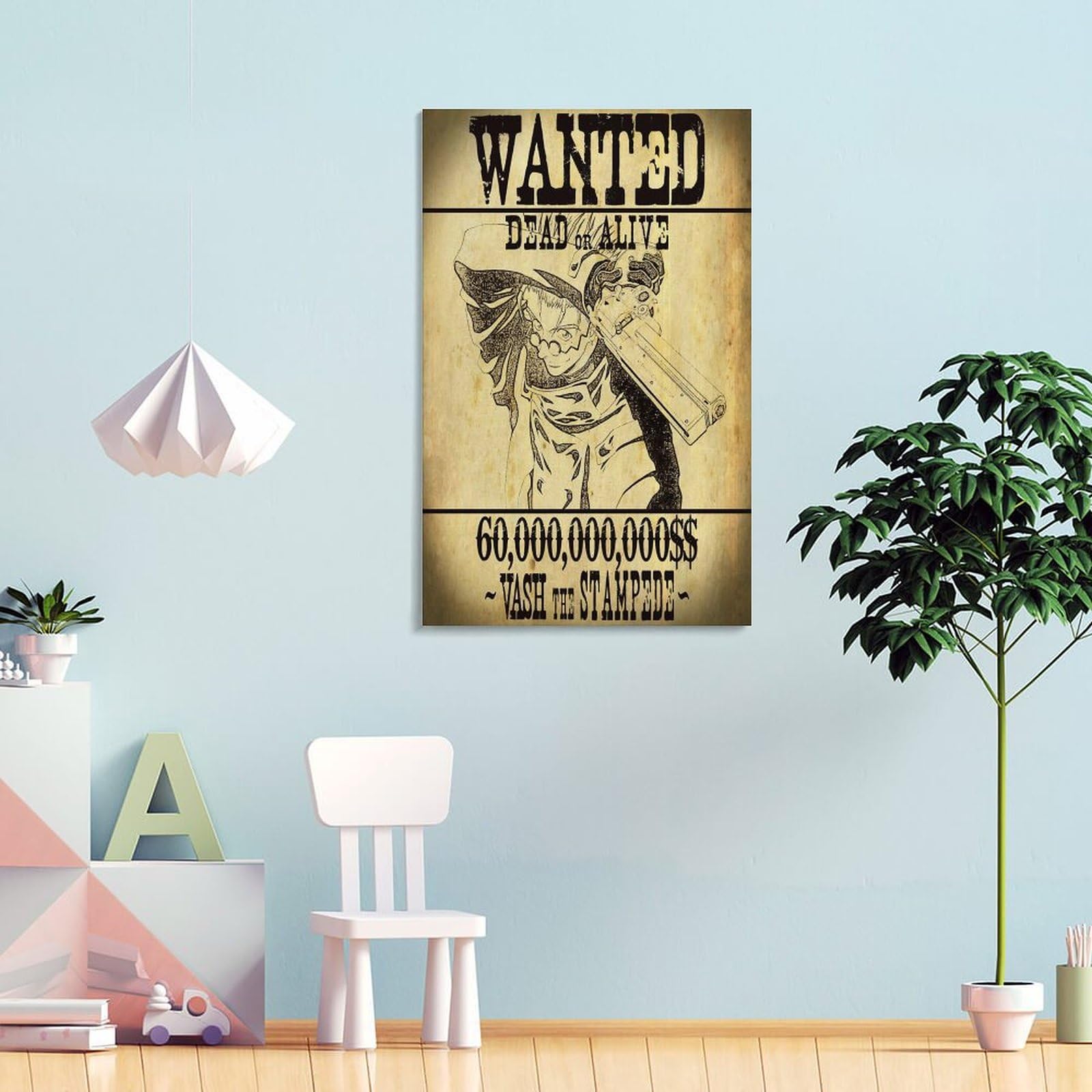 Amazon.com: SRAML Vash The Stampede Wanted Poster Trigun Print