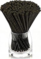 Vista 8 de 50 palitos de plástico con purpurina rosa, paletas de cristal, agitadores de bebidas de café, palitos de piruleta, para el día de San Valentín